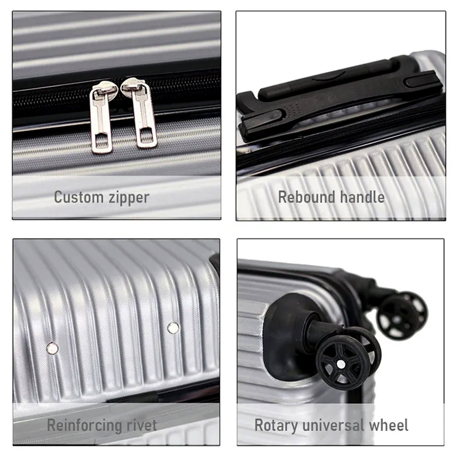 Trolley Bag for Men & Women, Multi Color, Set of 2 (Big & Small)