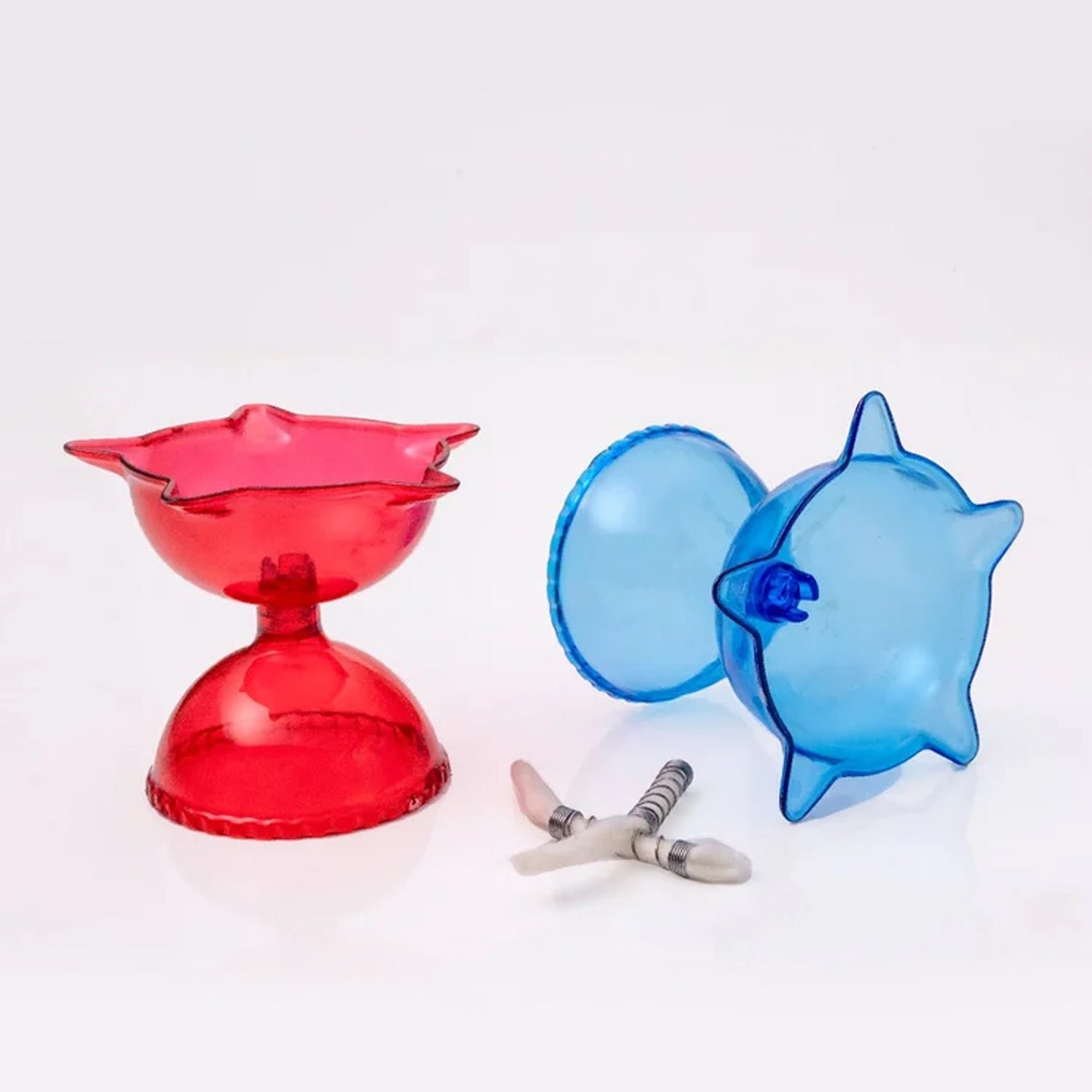 Colourful Reflection Diya Combo Plastic Candle Cup Multi Shape, Diwali (4 Pcs Set)