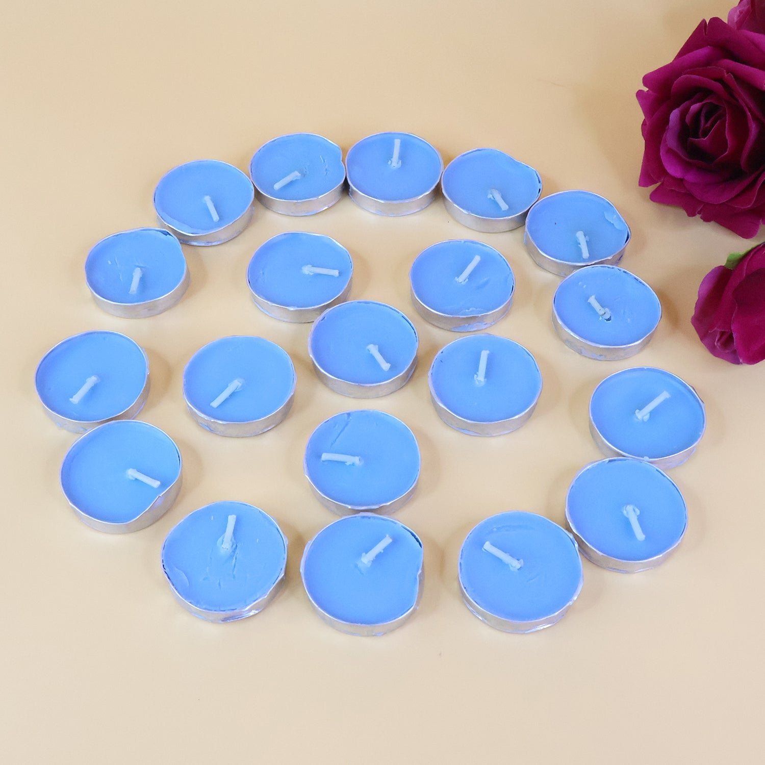 Multicolor Tea Light Candles - (20 Pc)