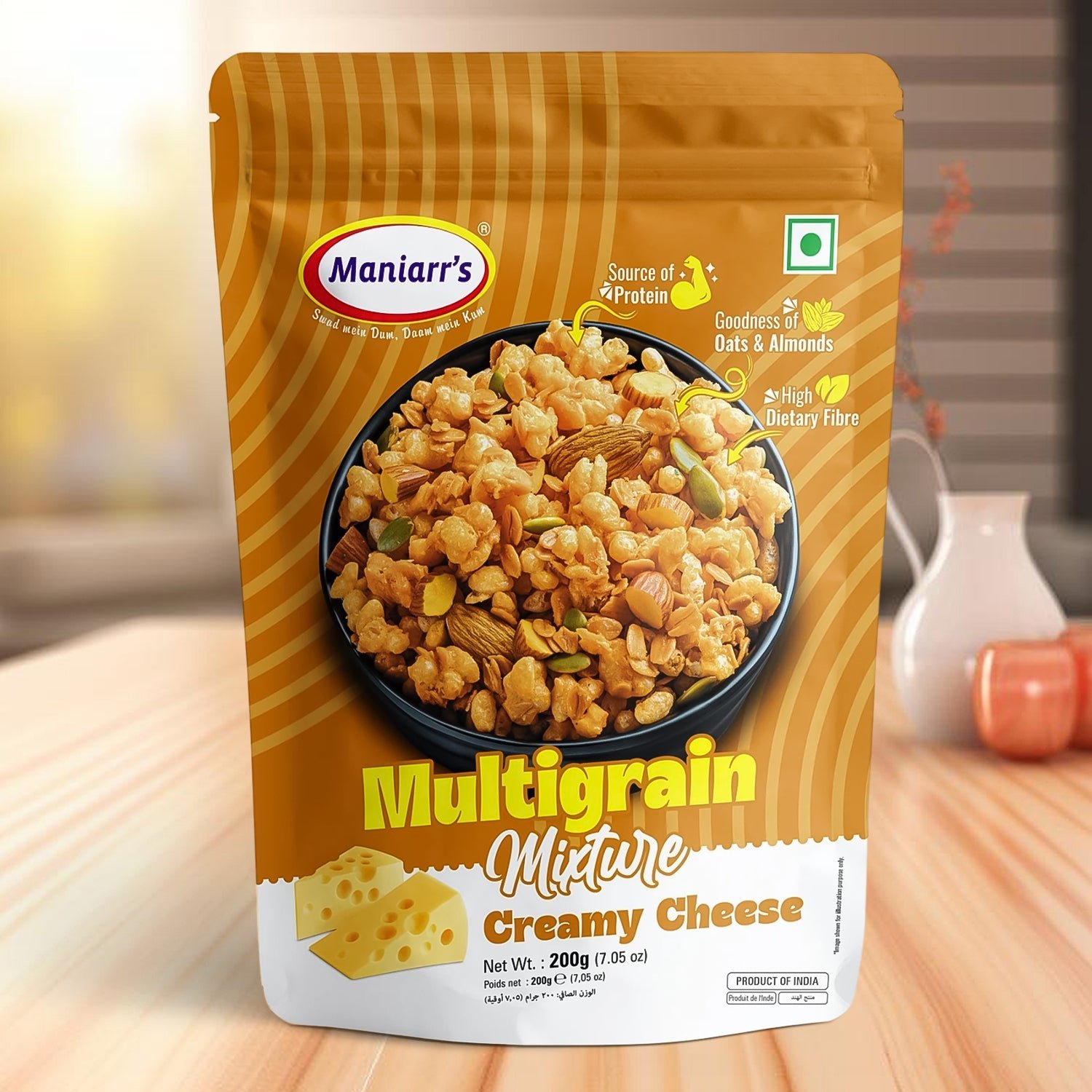Maniarr's Creamy Cheese ROASTED MULTIGRAIN MIXTURE (195 Gm)