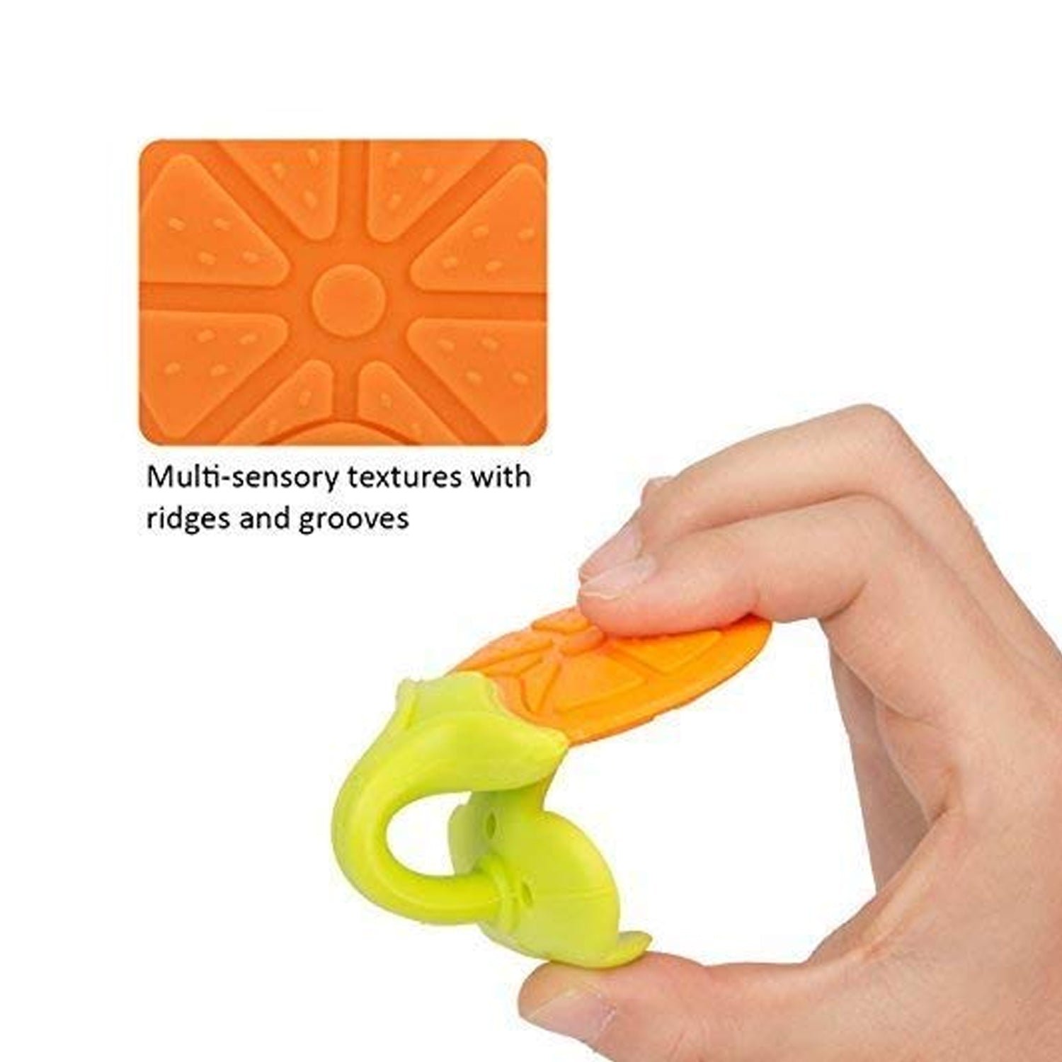 Silicone Fruit Teether Toy for Babies & Toddlers