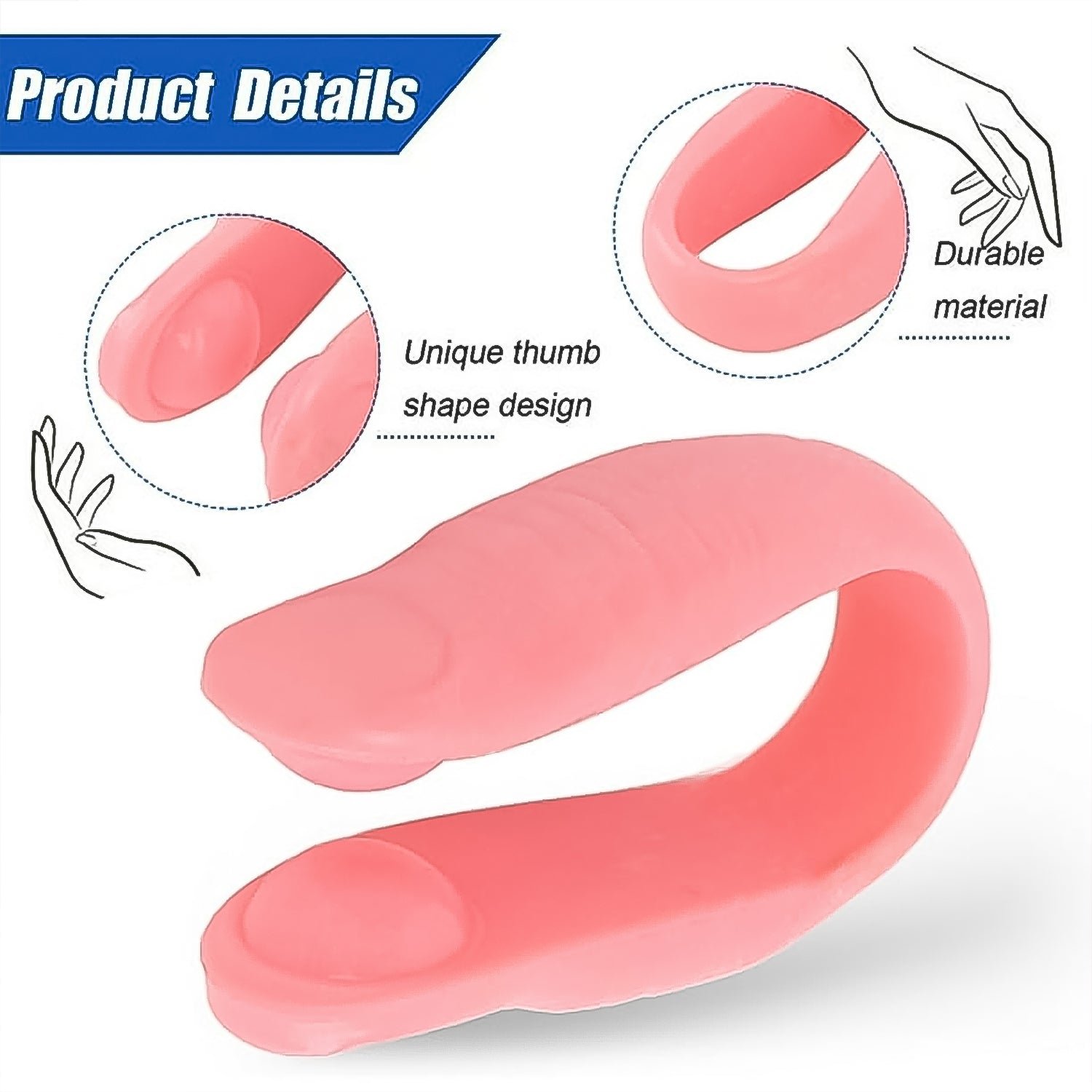 Sugar Control LI4 Acupressure Point Clip, Hand Pressure Massage (1 Pc / Mix Color)