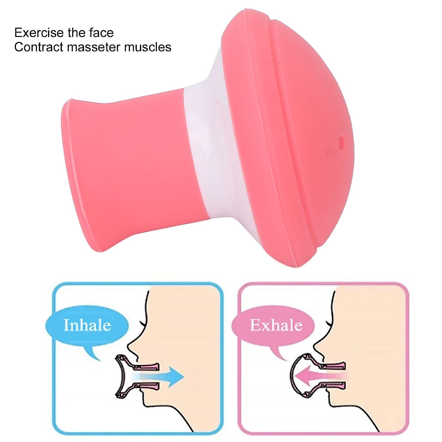 Silicone Facial Jaw Exerciser – Breath Training, Stress & Craving Reducer