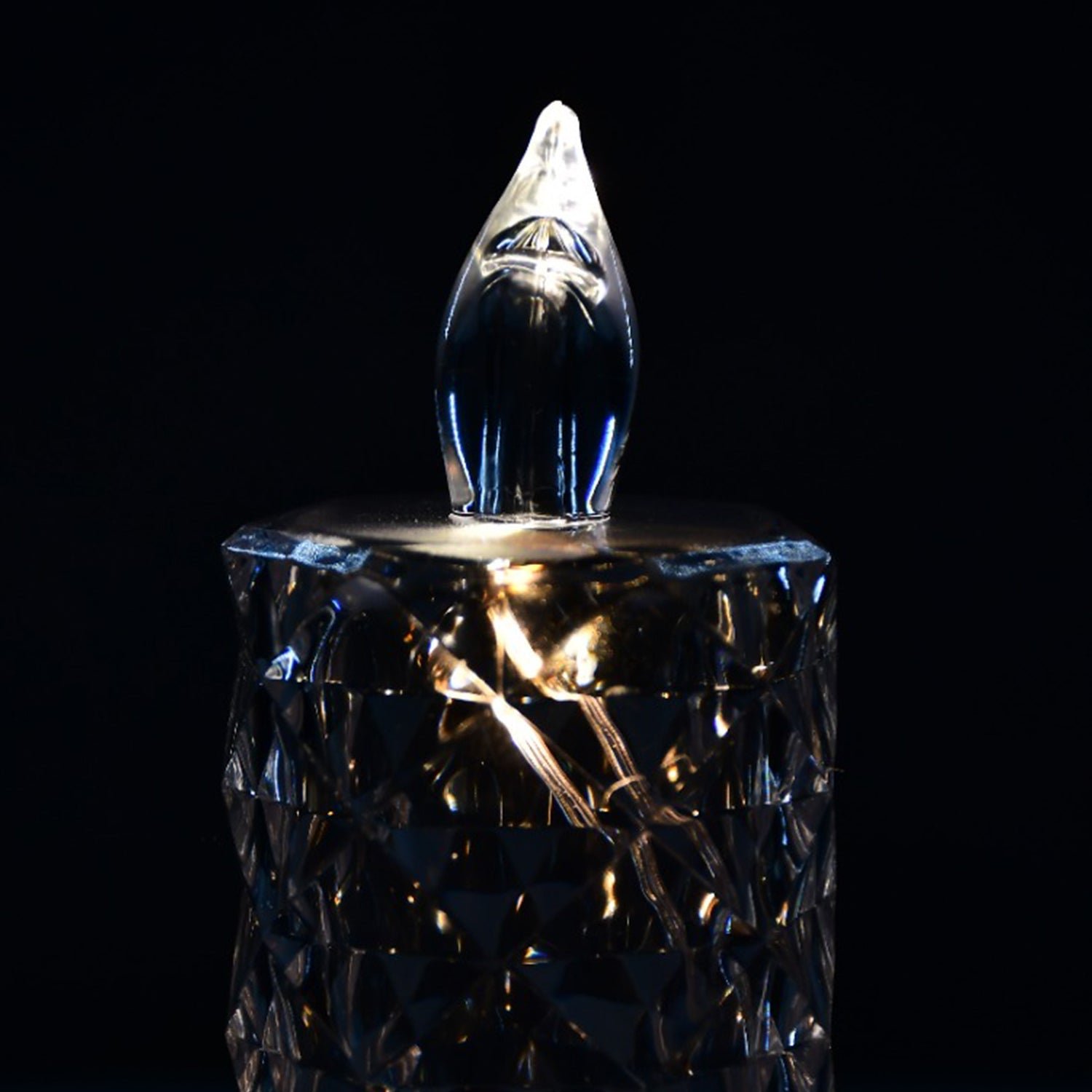 Rose Candles for Home Decoration, Crystal Candle Lights, Diwali