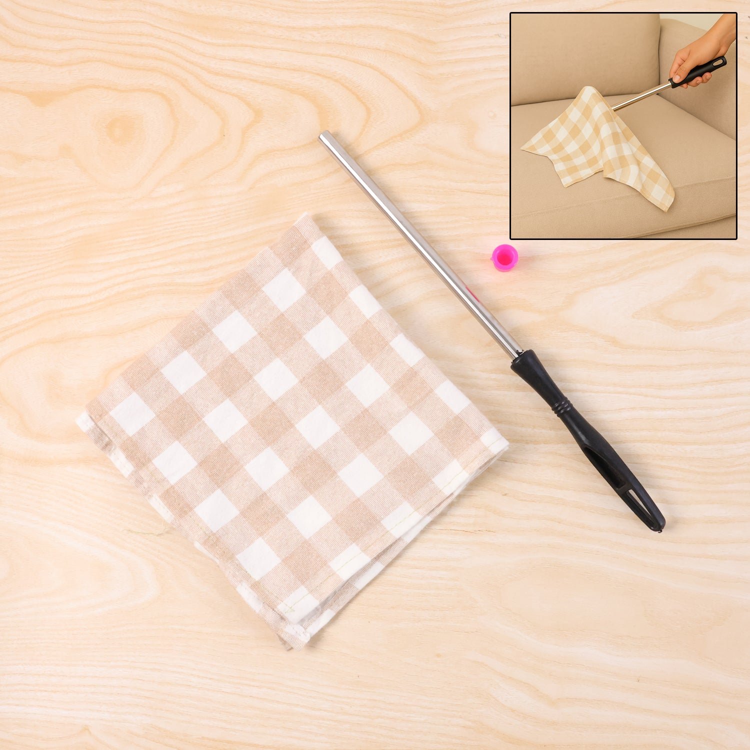 Non-Extendable Dusting Cloth with Handle (1 Pc)