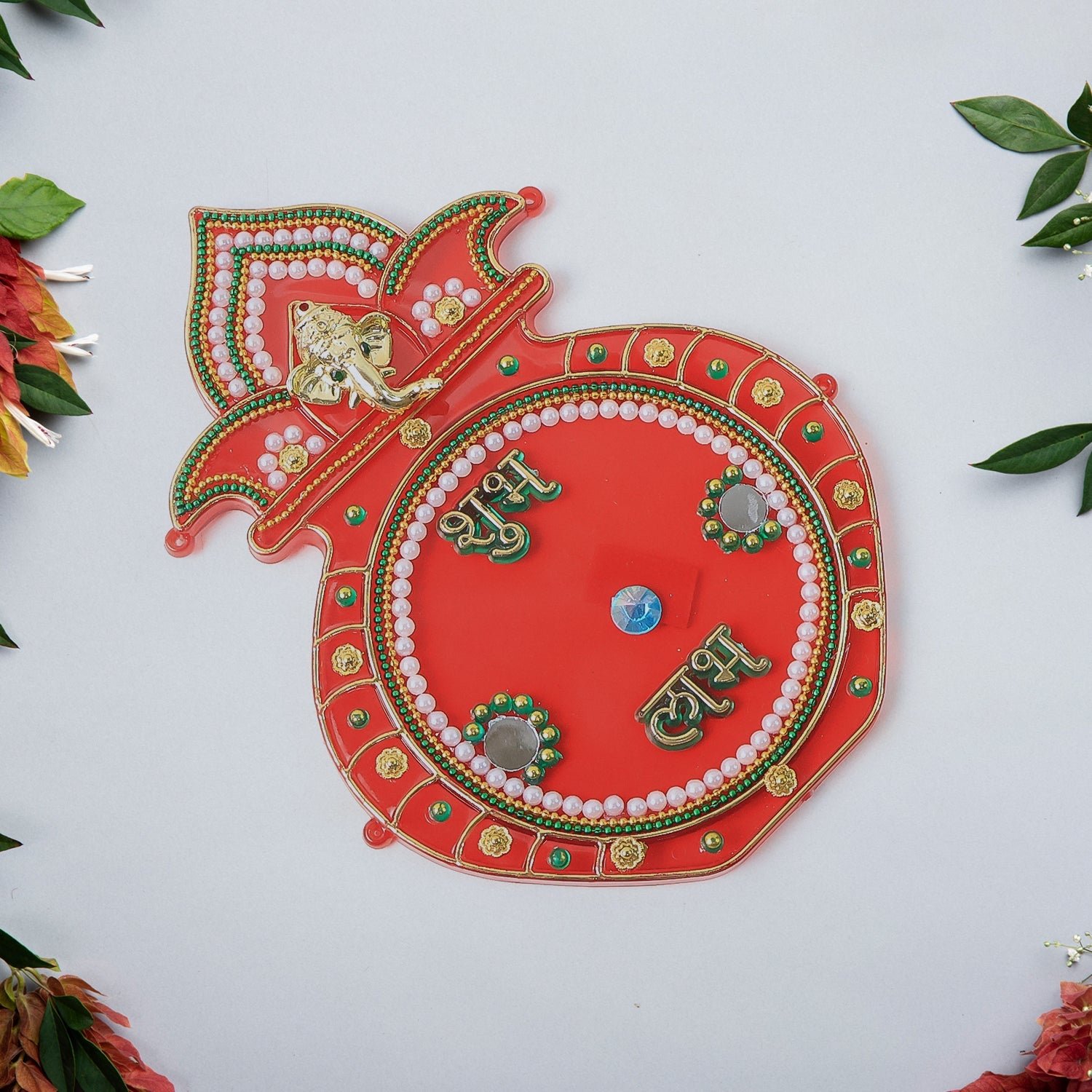 Decorative Kalash Wall Hanging with Shubh Labh (1 Pc)