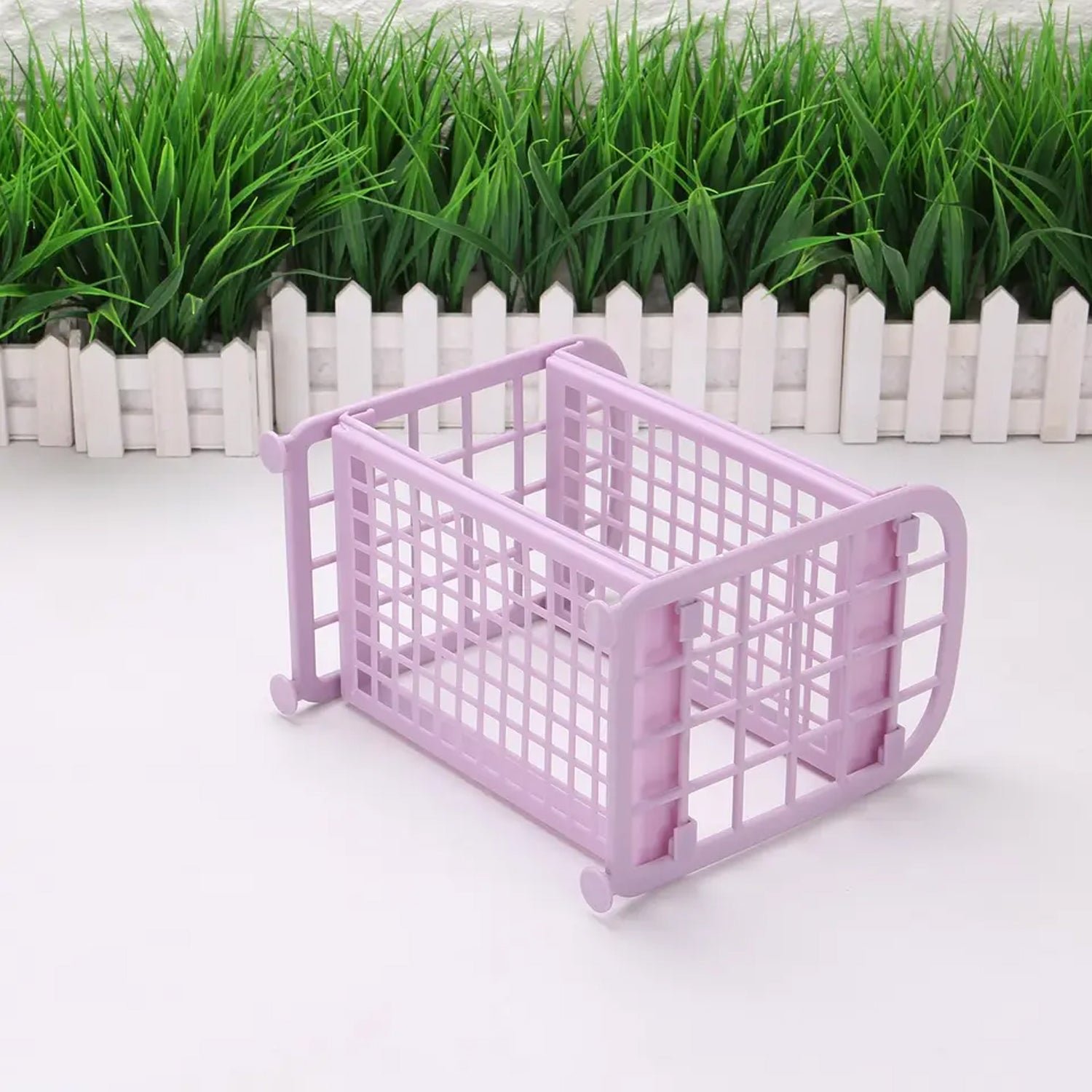 2Layer Foldable Plastic Small Storage Shelf / Rack (1 Pc / Mix Color)