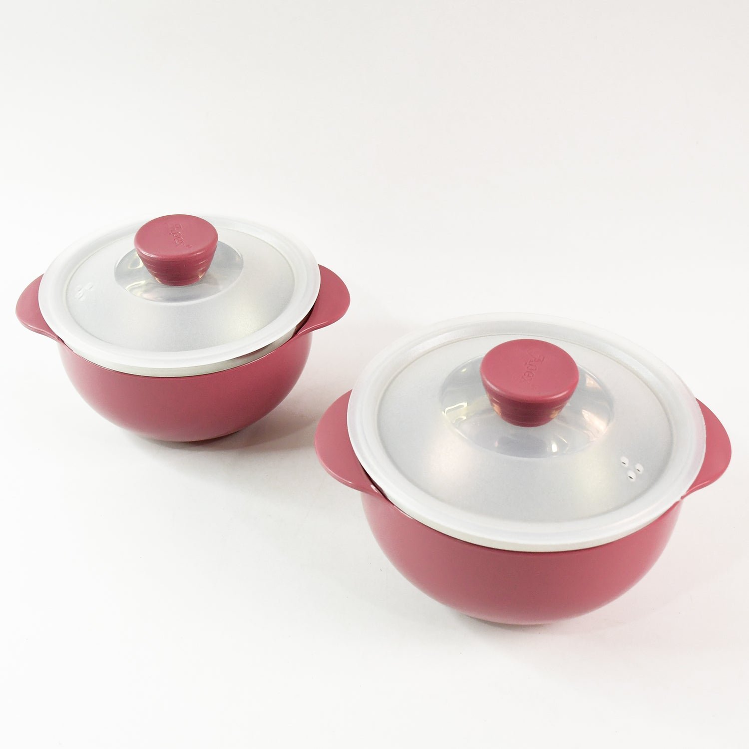 Apex Premium Plastic Serving Bowl Set with Lids (2 Pc)