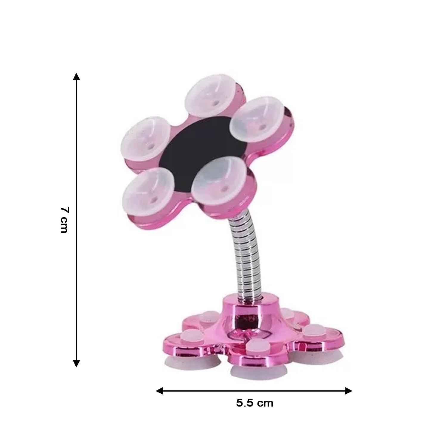 360° Rotatable Phone Stand with Double-Sided Suction Cup