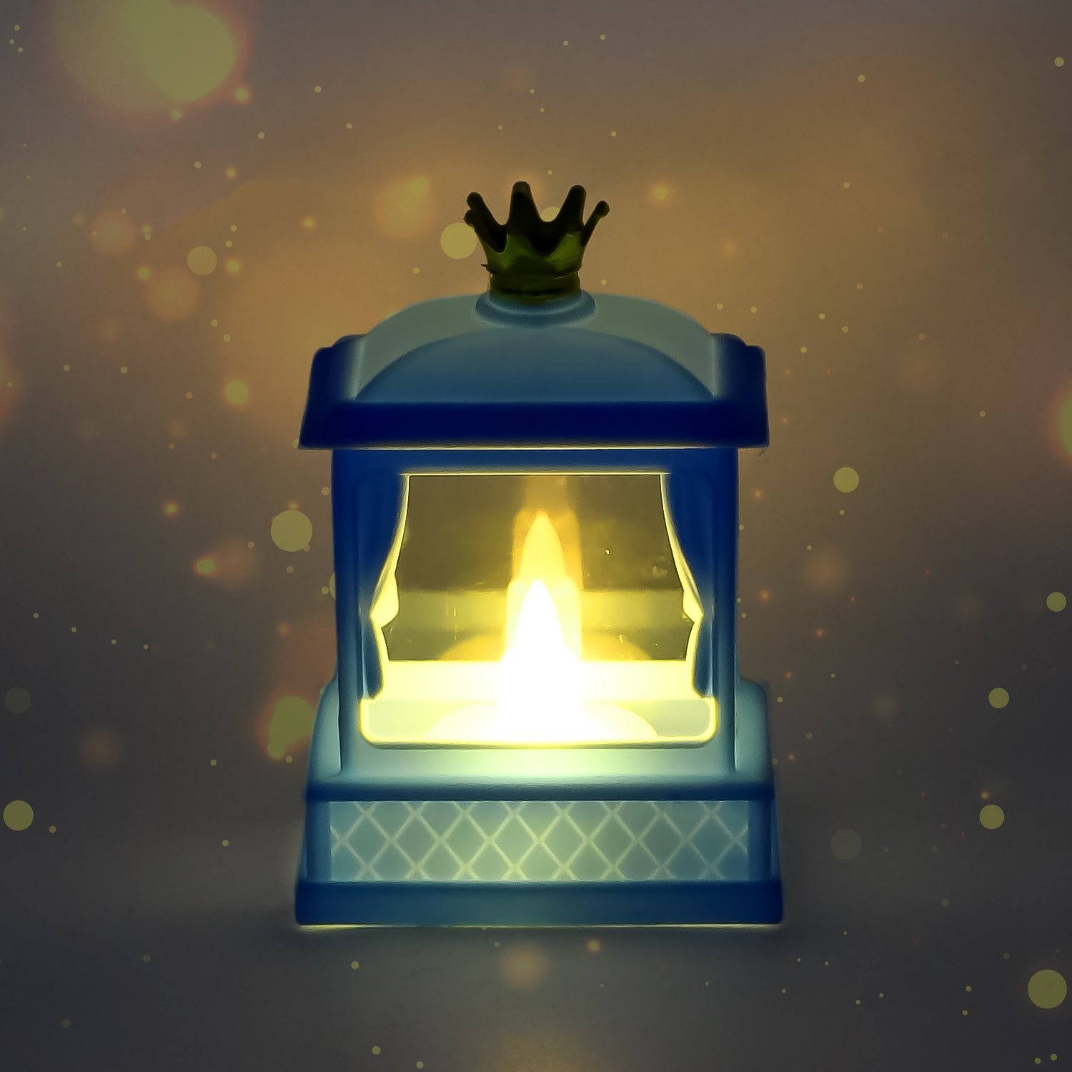 Acrylic Battery Operated Mini Square LED Lantern, Diwali (1Pc)