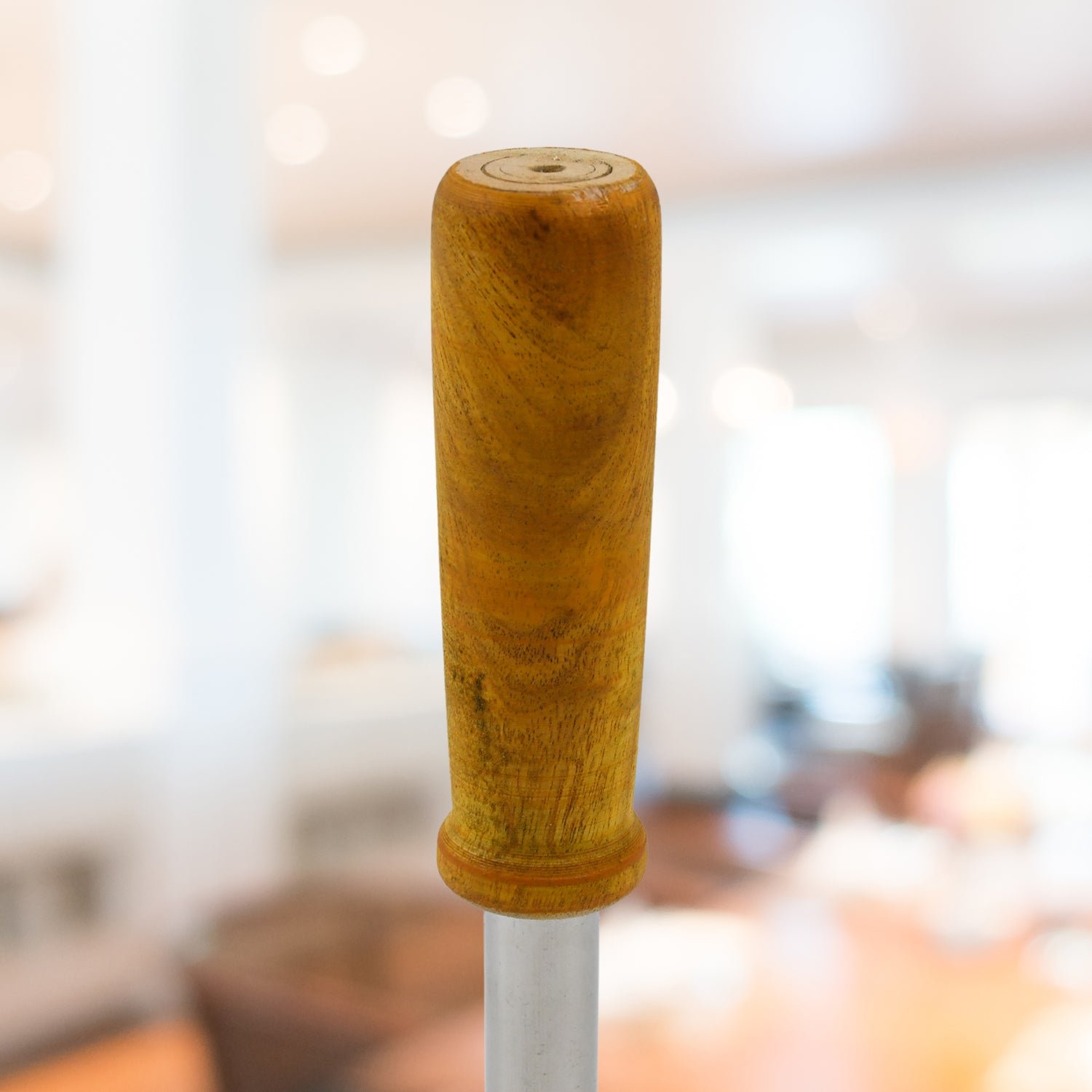 Stainless Steel Potato Masher / Pav Bhaji Masher with Wooden Handle (1 Pc)