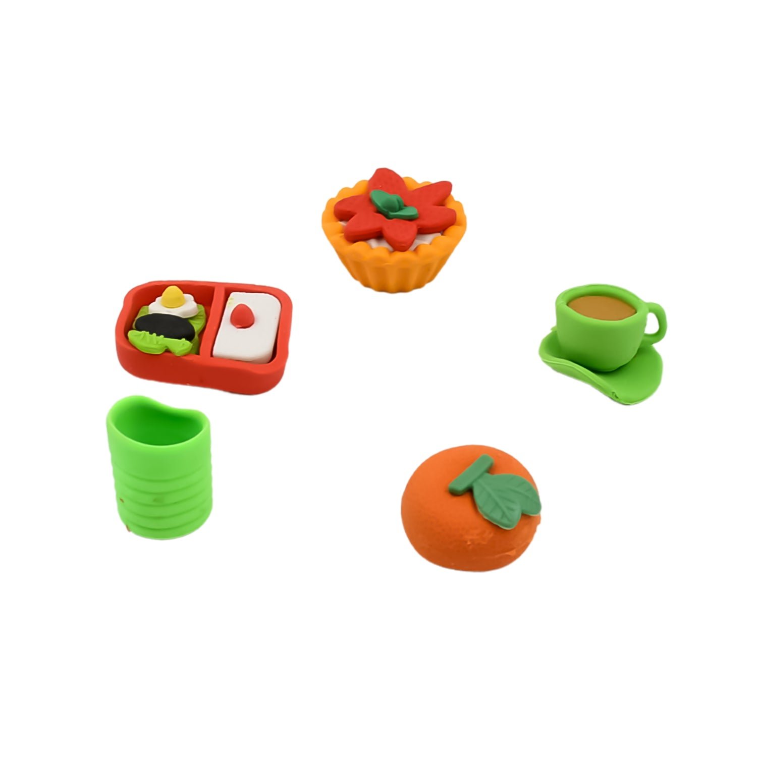 3D Mix Design Erasers – Cute & Colorful Novelty Erasers for Kids, School (1 Set)