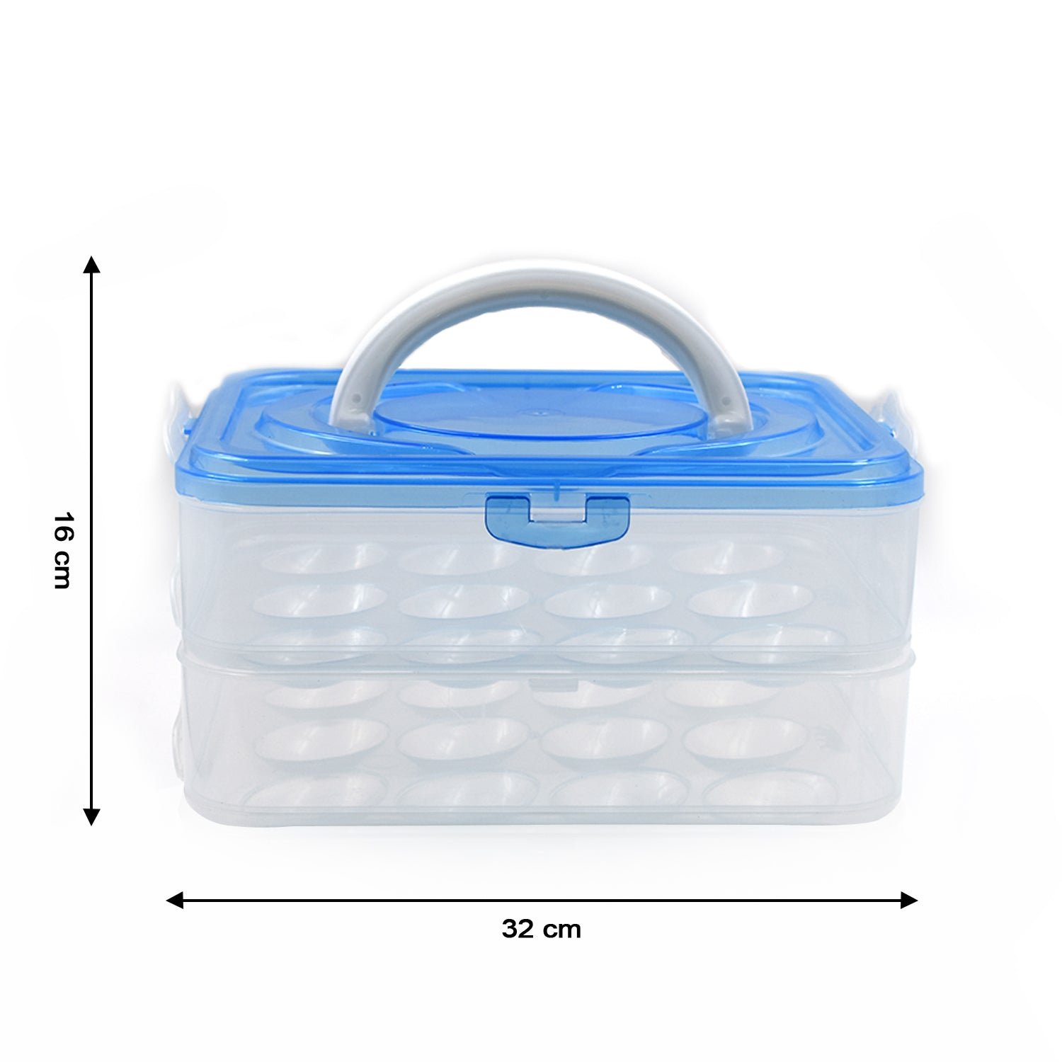 Double Layer Premium 48 Grid Egg Storage Box for Egg Storage Container