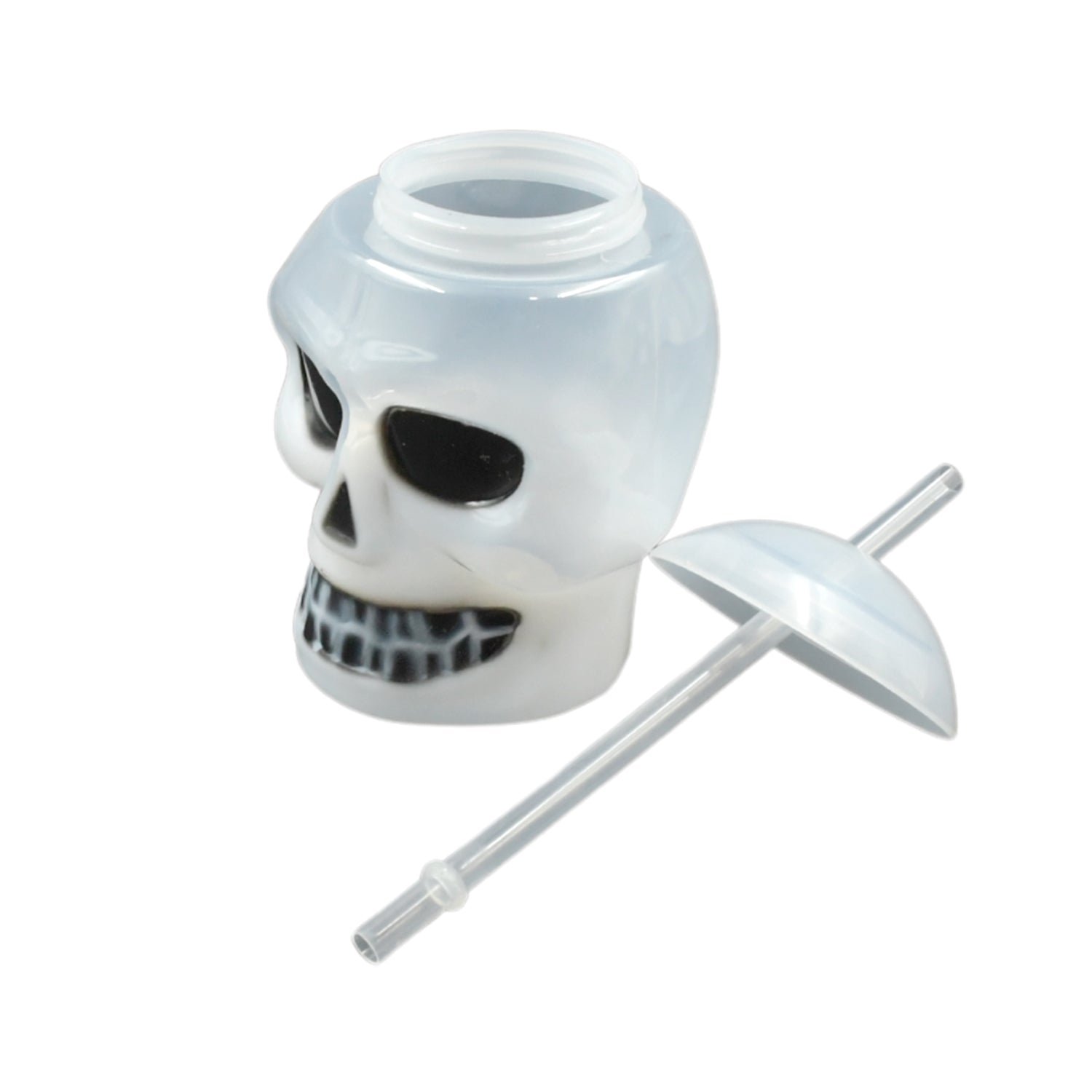 Ghost Face Bottle Water Bottle, Drinking Cup with Lid and Straw(1 Pc)