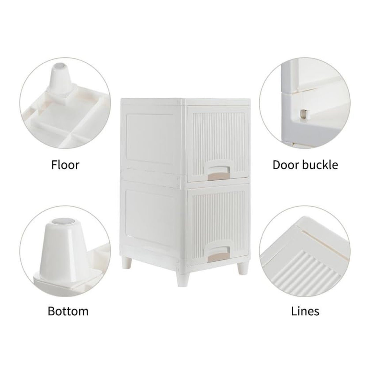 Multipurpose Wardrobe Storage Drawers (2 Layer)