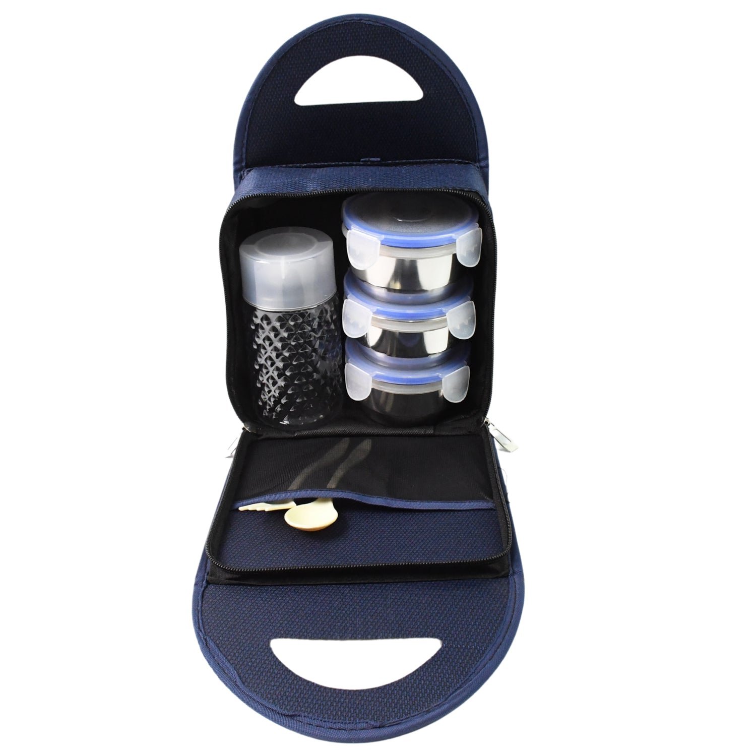 Compact Stainless Steel Airtight Lunch Box Set - 4 pcs (3 Leakproof 1 Bottle)