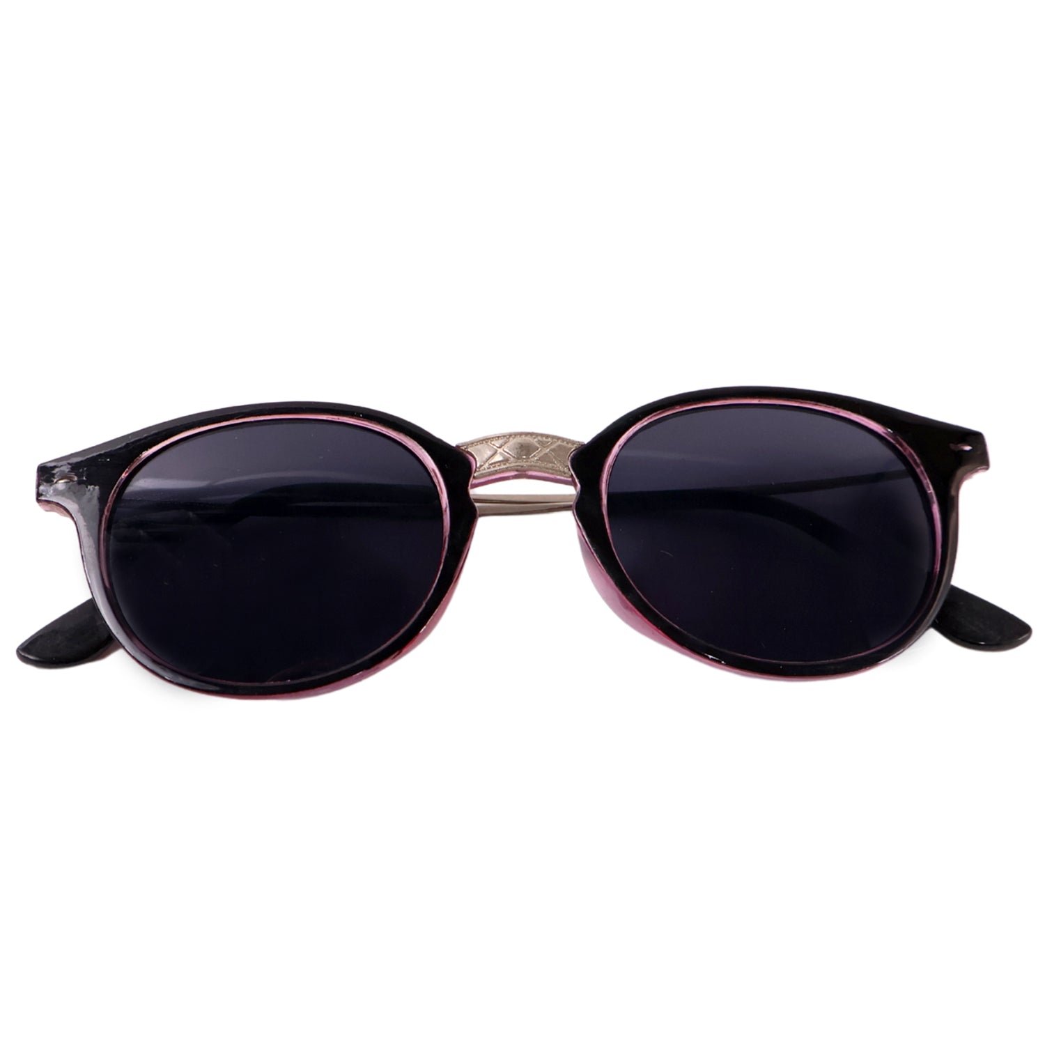Pink UV Protected Round Sunglasses, classic Sunglasses for Men & Women, Lightweight