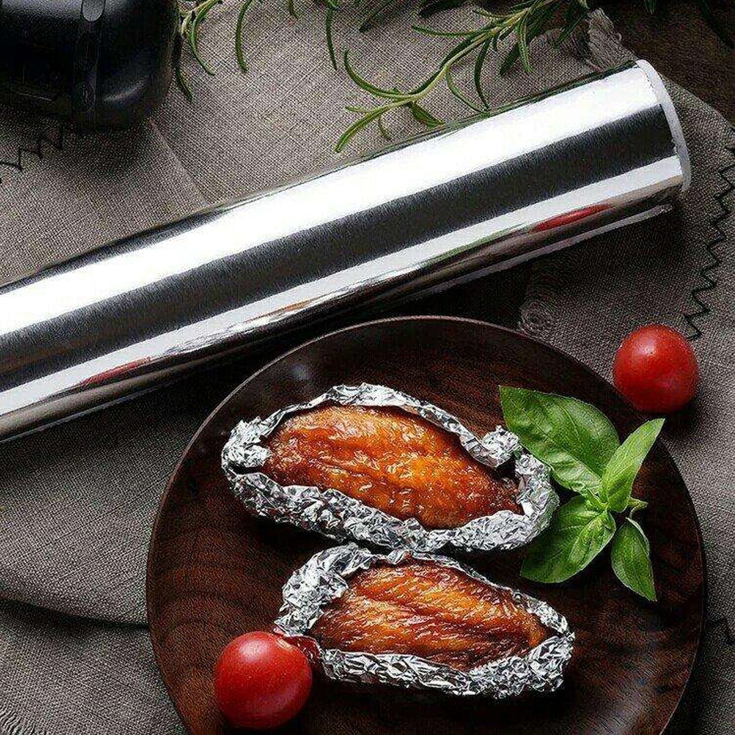 Heavy Duty Non-Stick Aluminum Foil Roll for Baking & Grilling (9 Mtr)