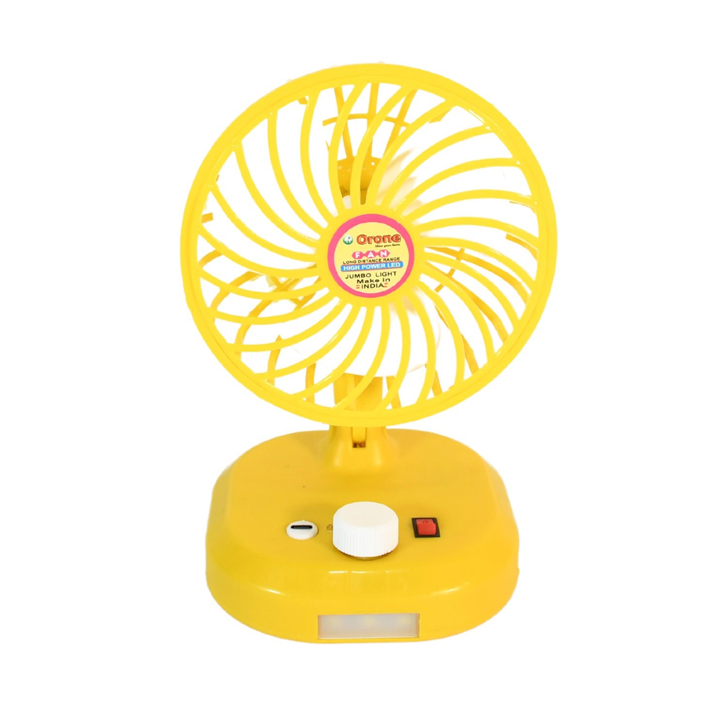 USB-C Rechargeable Portable Fan with LED Light Foldable Fan for Home