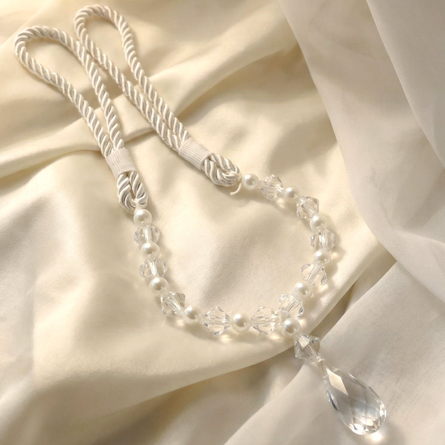 Luxury Crystal Beaded Curtain Tieback (1 Pc)