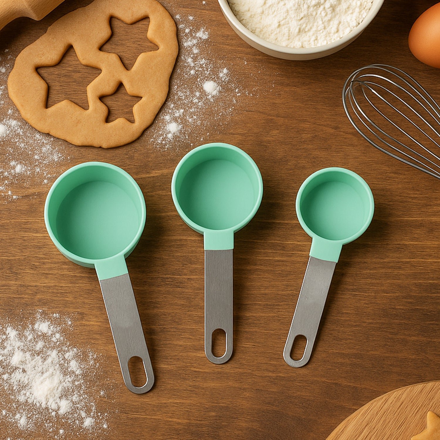 Measuring Cups Set 1/3 Cup (78 ml), 1/4 Cup (59 ml), 1/8 Cup (30 ml)