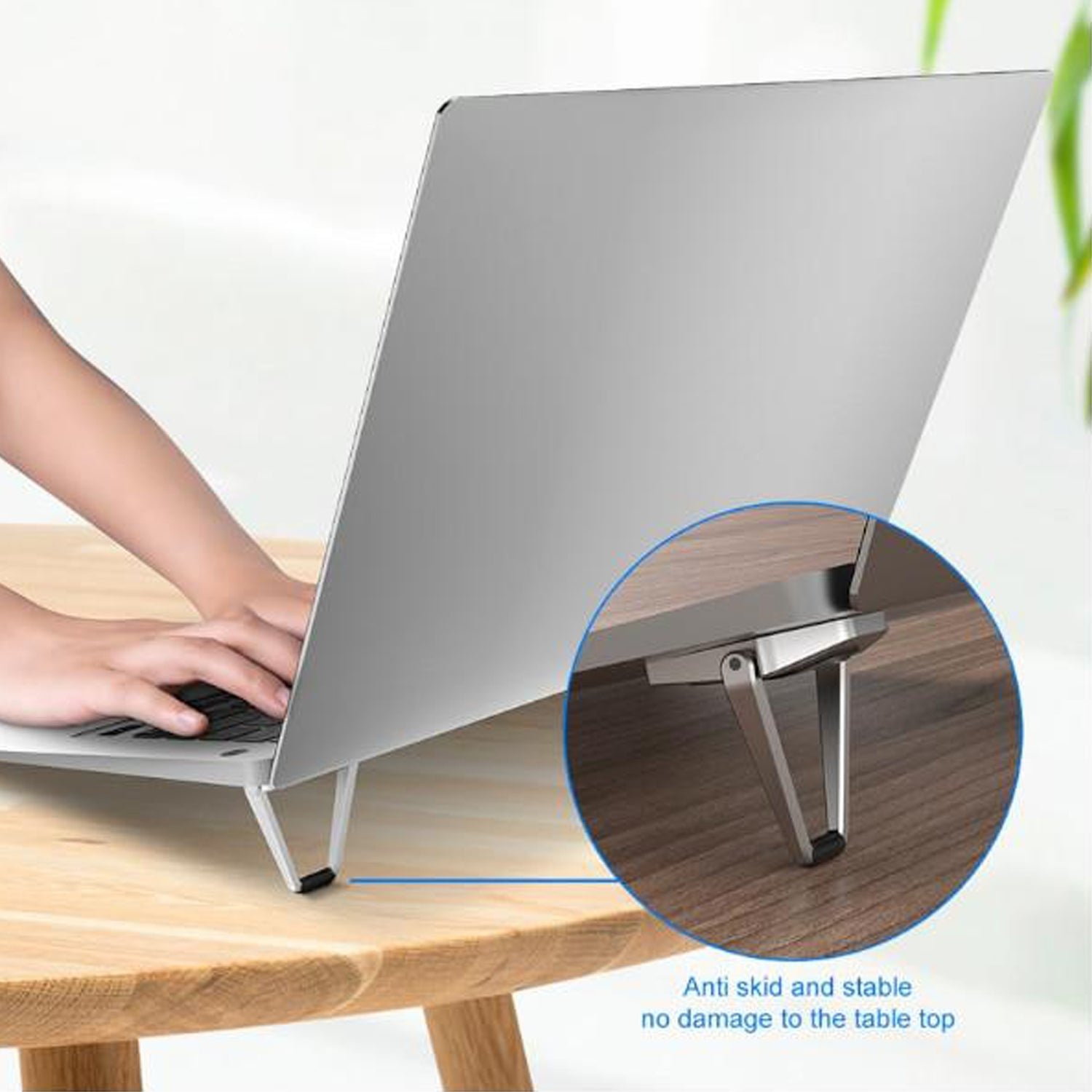 Mini Metal Folding Portable Stand Compatible with Every Laptop, Keyboard
