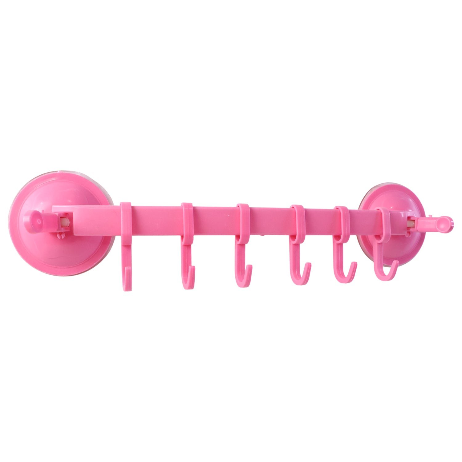Multipurpose Wall-Mounted Plastic Hanging Rack (6 Hook, 1 Pc)