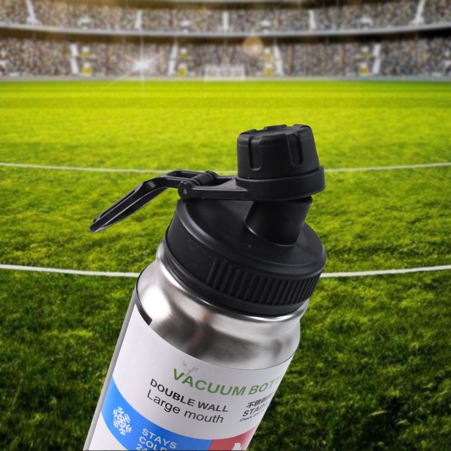 Stainless Steel Double Wall Vacuum-Insulated Drink Water Bottle (600 ML Approx)