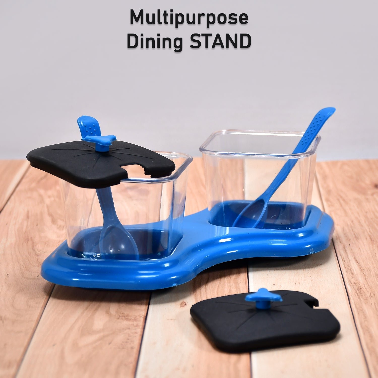 2-Piece Dining Stand with Pickle Jar, Spice Tray & Spoons