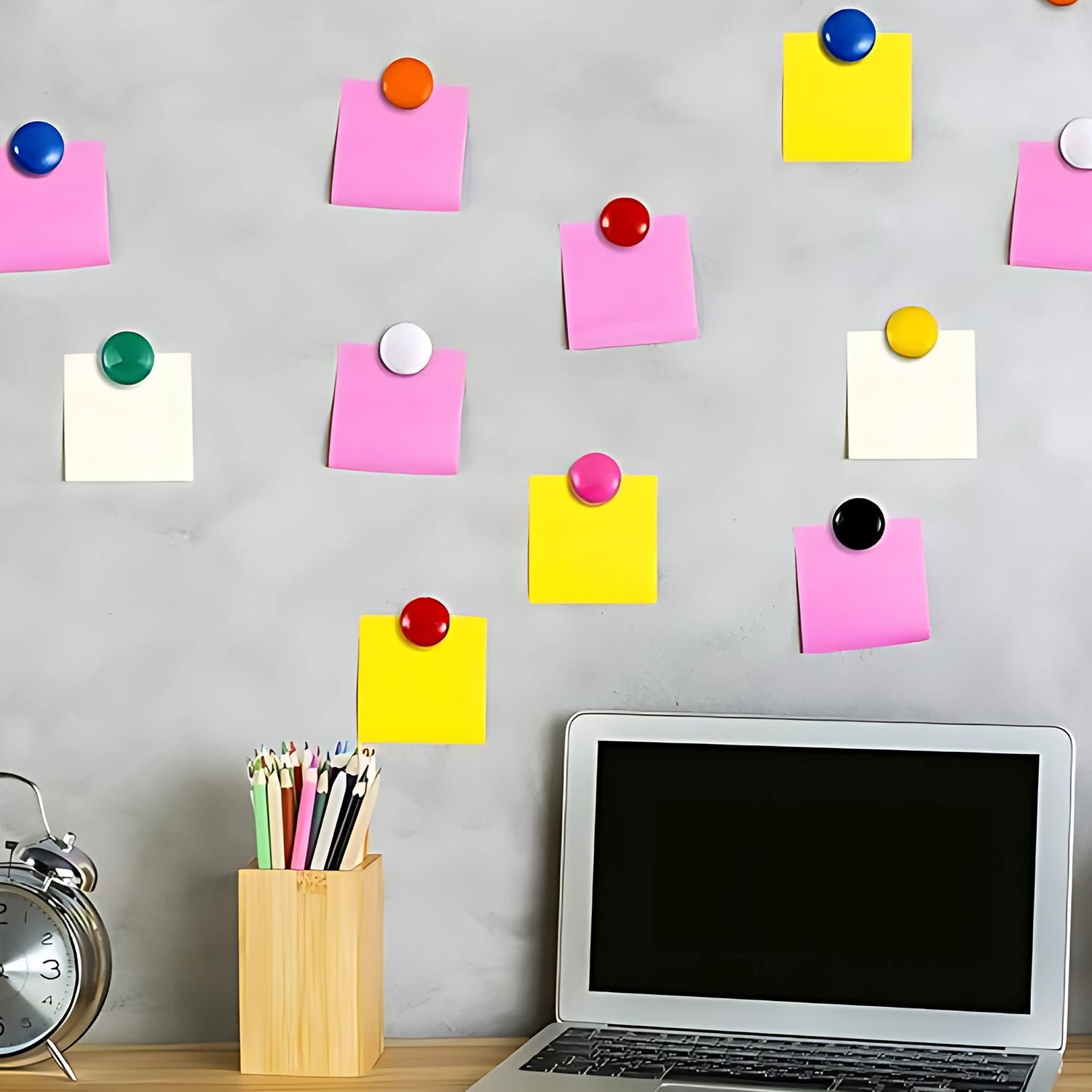 Green Board Magnets Circular Plastic Buttons (1 Pc)