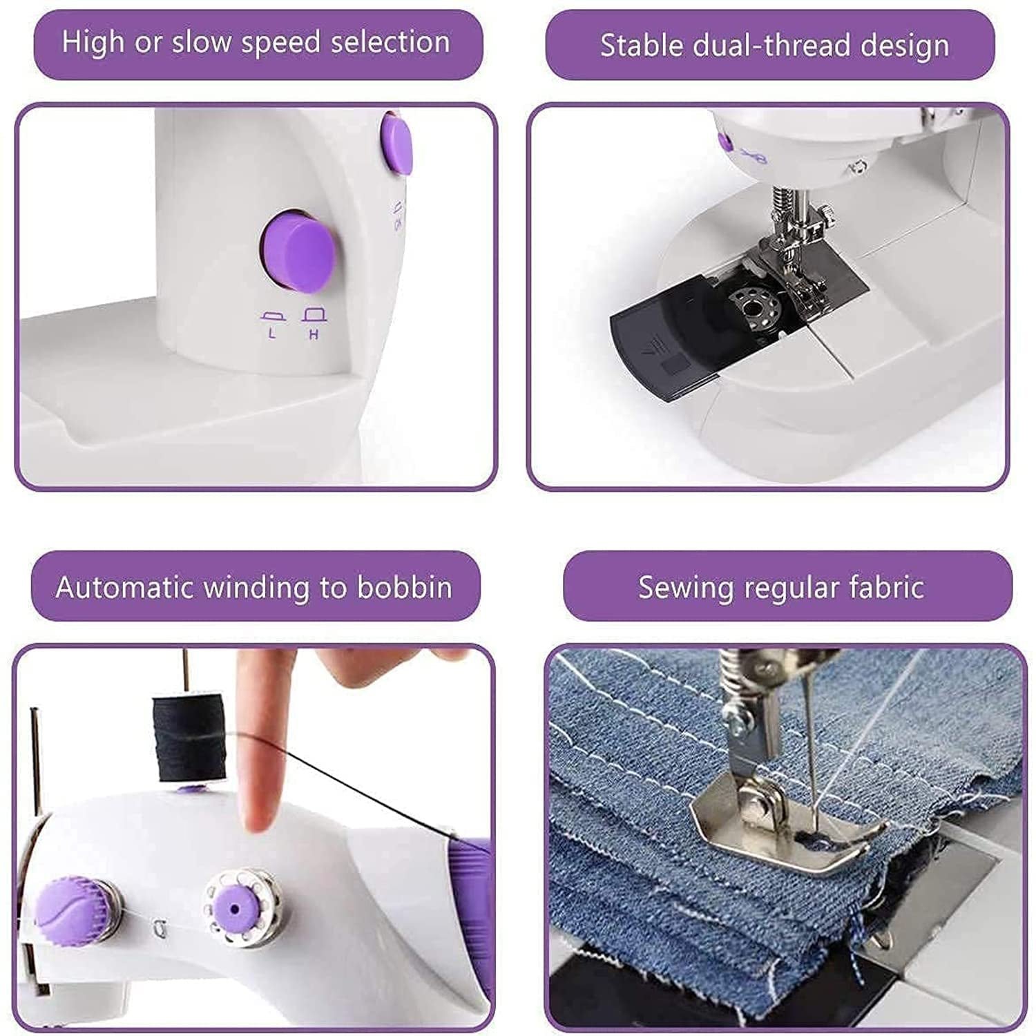 Home Tailoring Sewing Machine With Extension Table Set,  Portable Stitching Machine