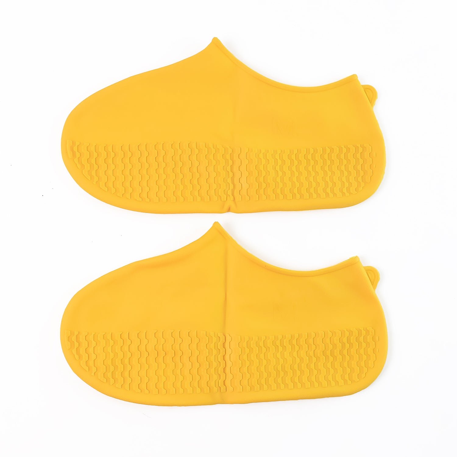 Yellow Non-Slip Silicone Rain Shoe Cover – Waterproof Foldable Anti-Skid (1 Pair)