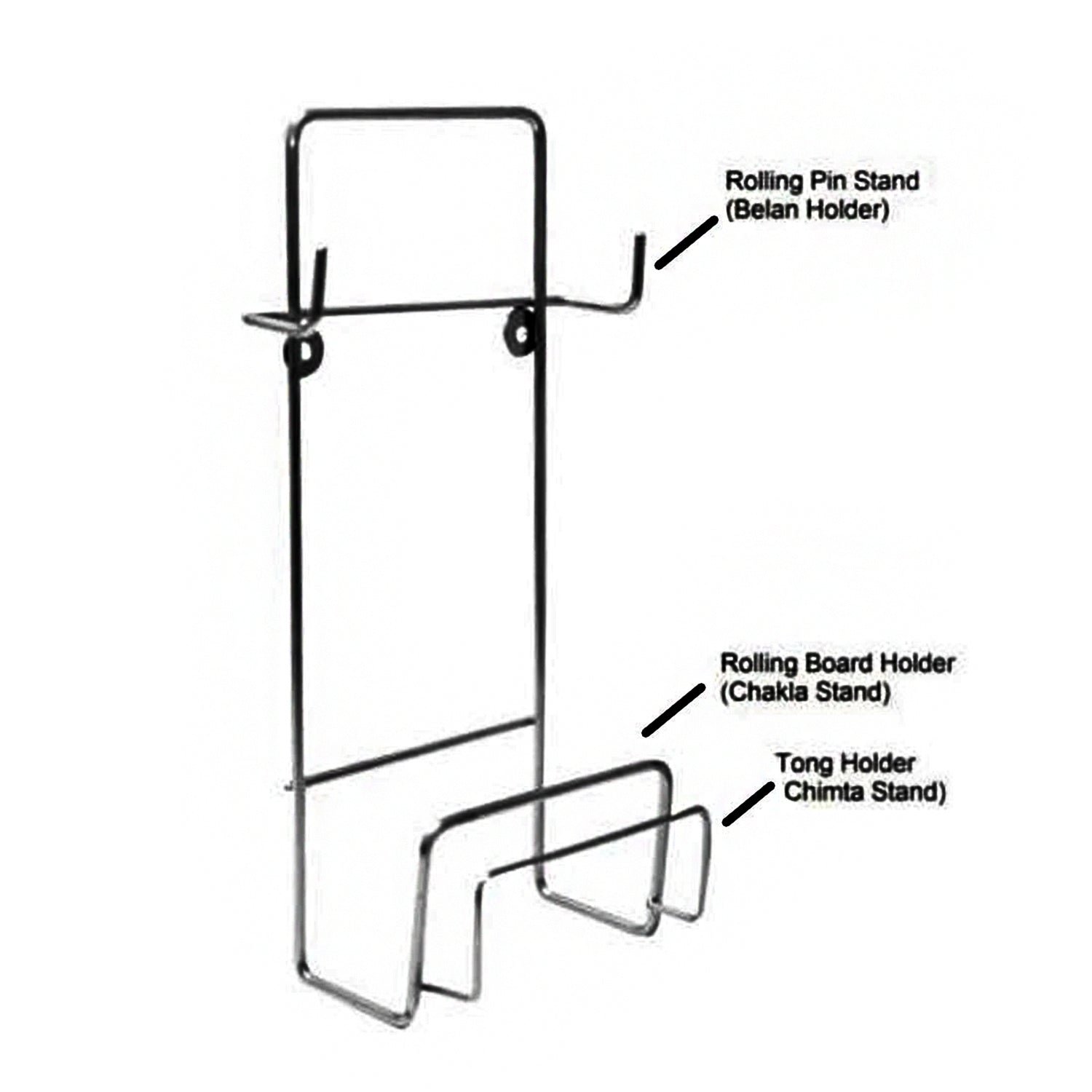 Chakla, Belan, Chimta Stand Multi-Purpose Rack for Kitchen (1 Pc )