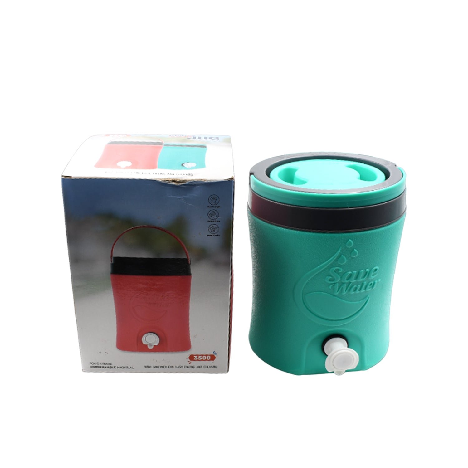 3.5L Insulated Water Jug for Travel with Leak-Proof Tap