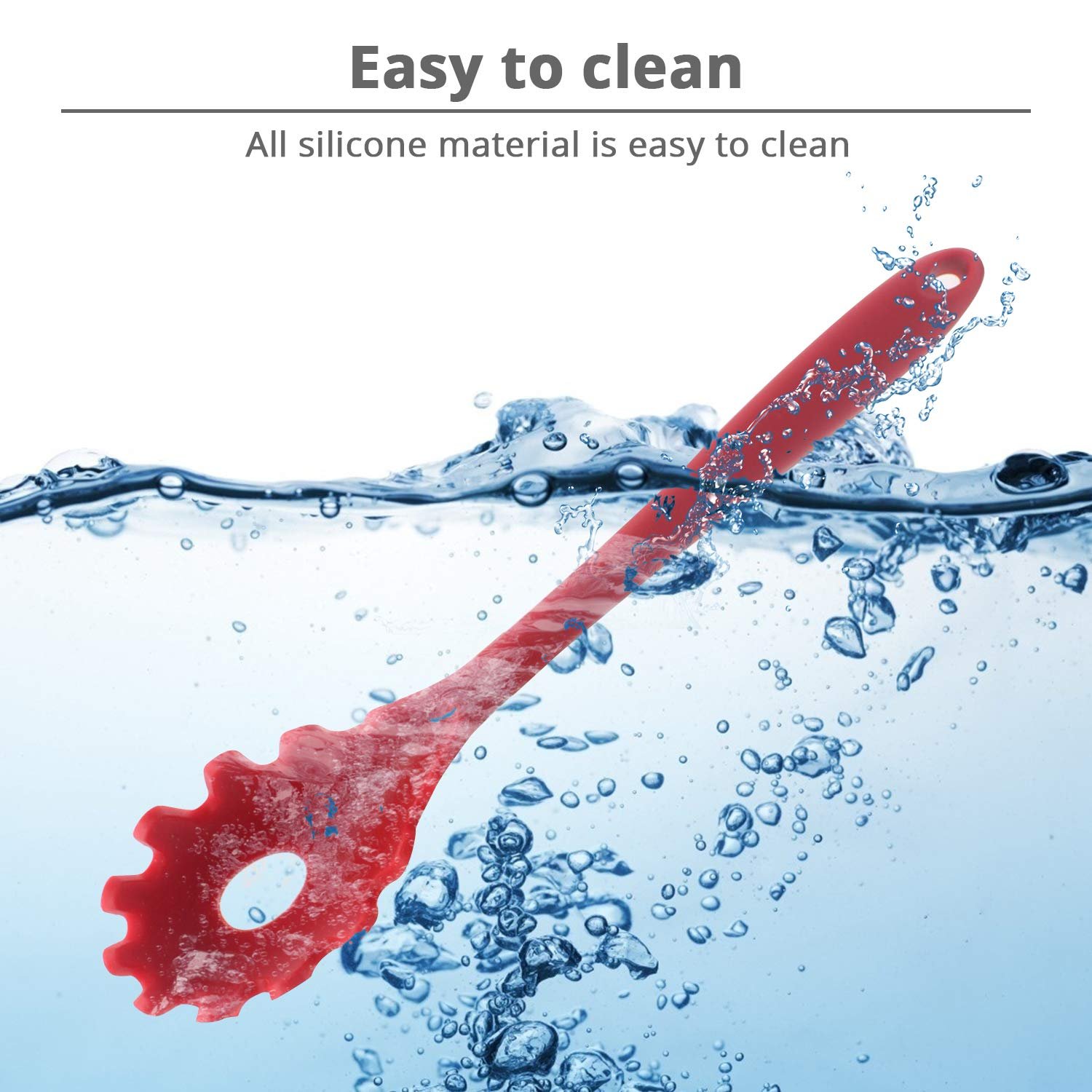 Pasta Fork Silicone Cookware Spaghetti Strainer Server Spoon