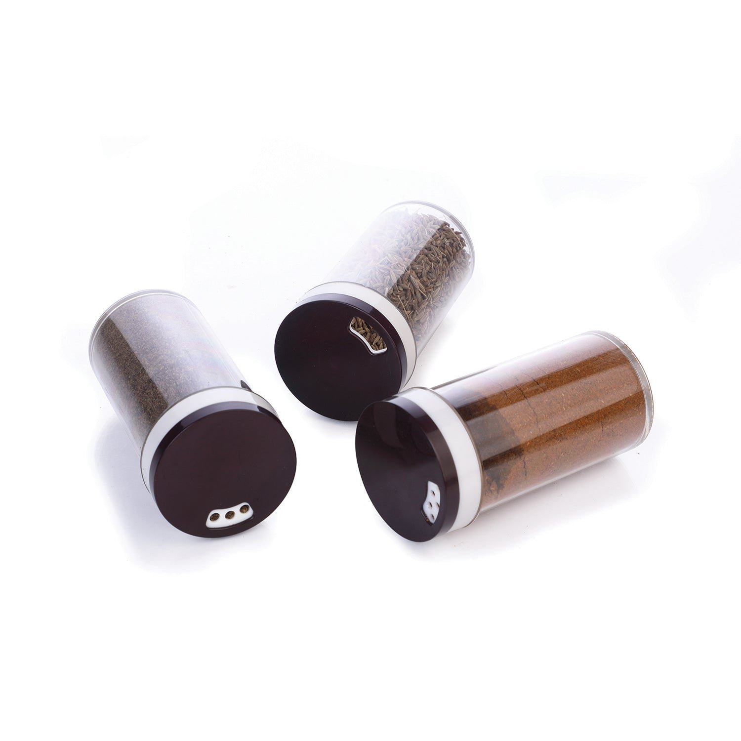 Ganesh Multipurpose Revolving Spice Rack With 16 Pcs Dispenser each 100 ml Plastic