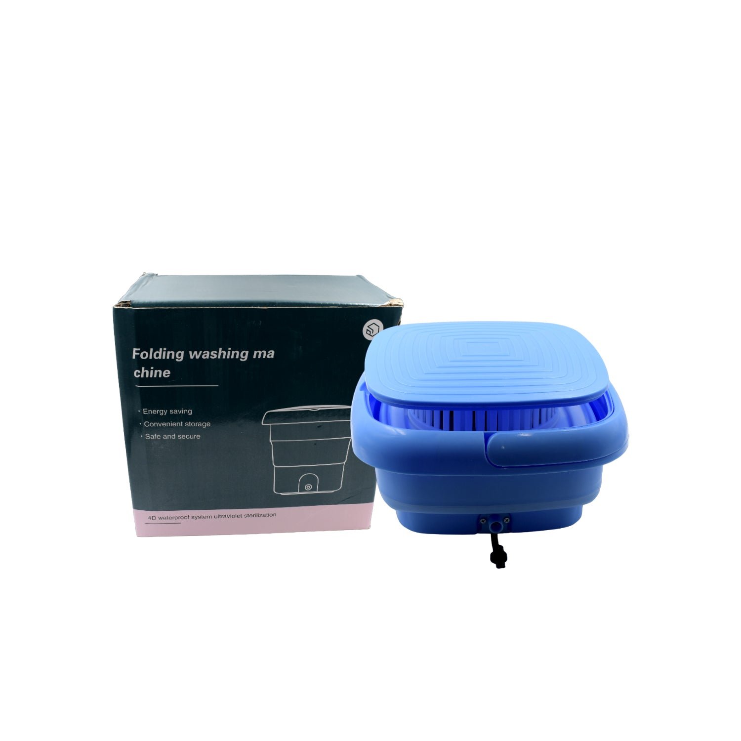 Mini Washing Machine Foldable Mini Washer with Drain Basket Portable Washing Machine