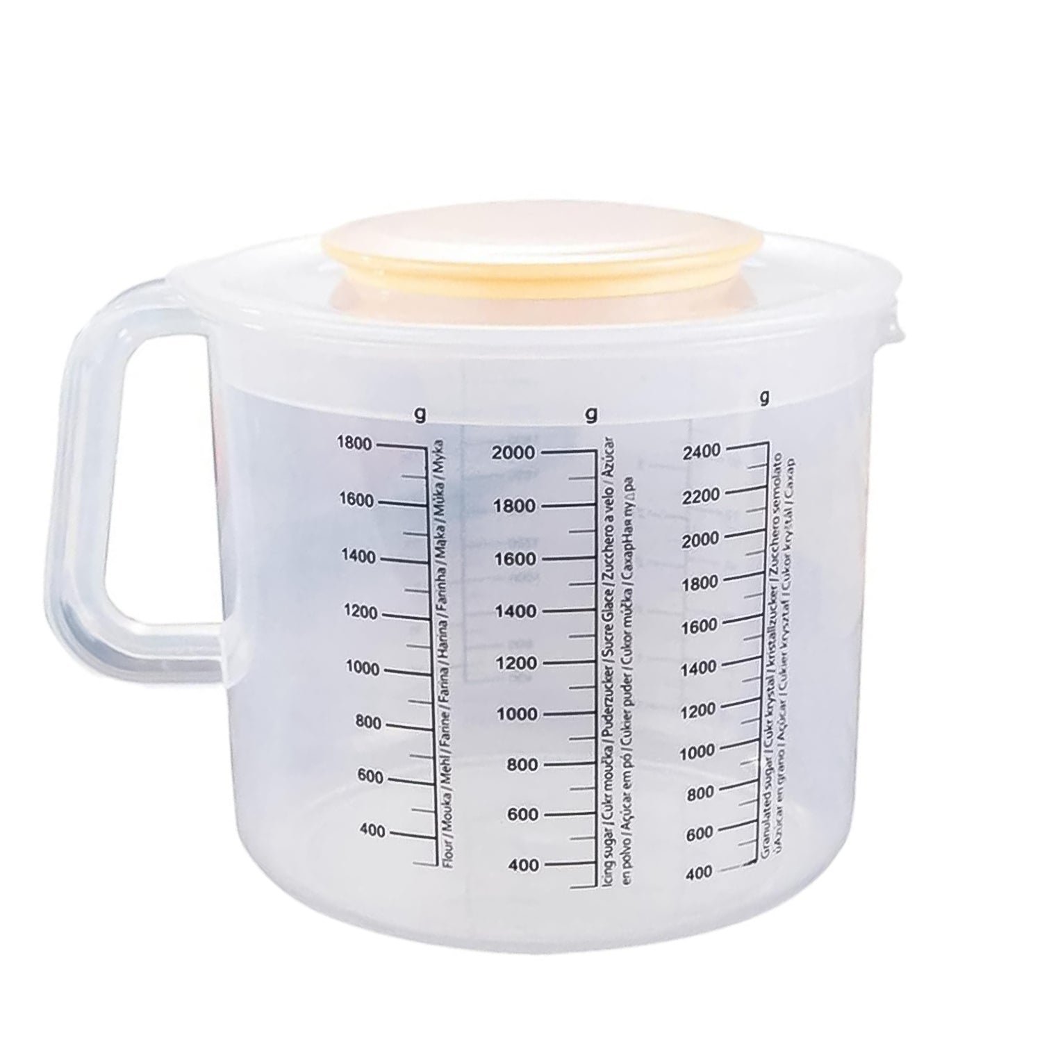 Plastic Baking Measuring Cup 2.5L Measurement with Scale Kitchen Pouring Cup