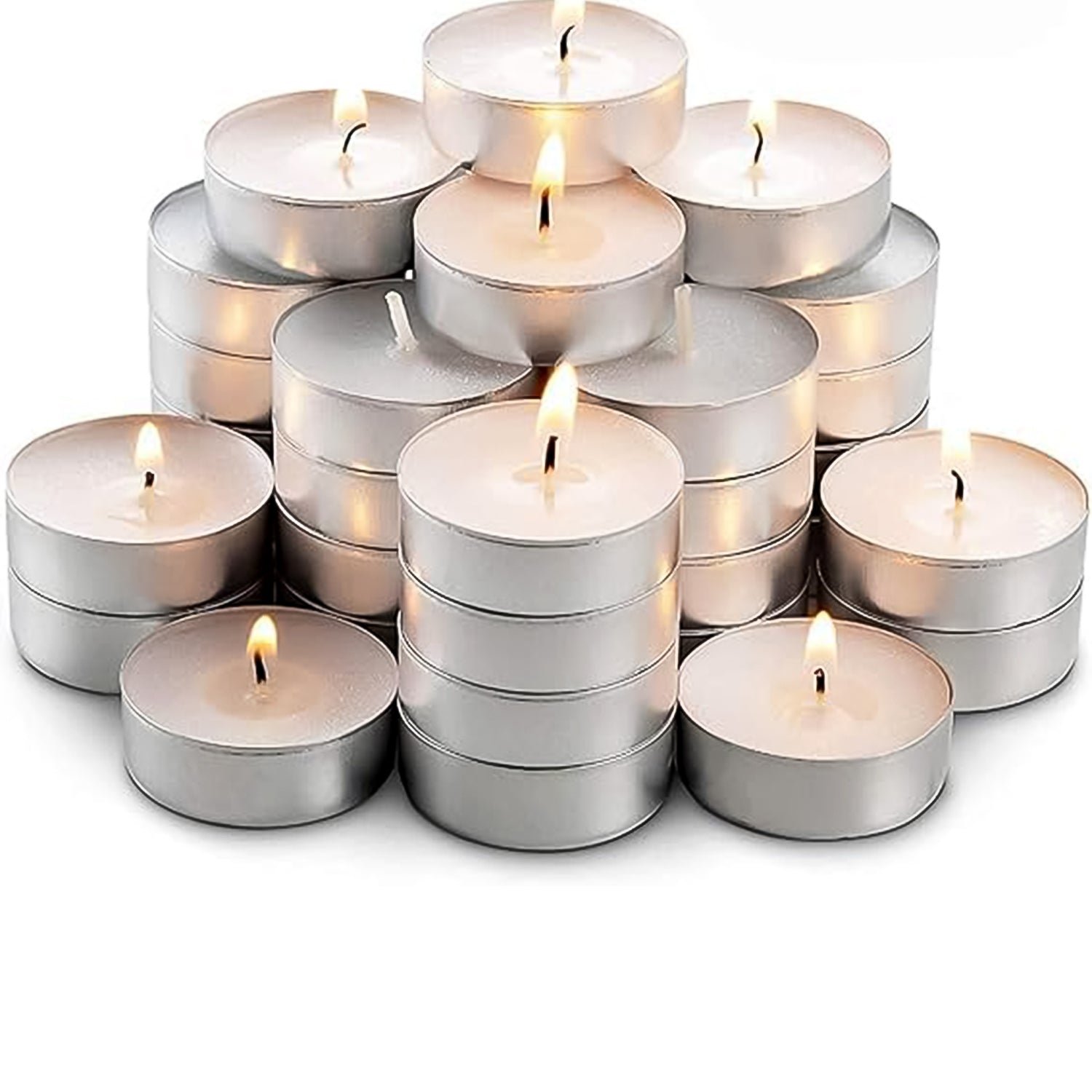 Tealight Candles Set, Smokeless Candles, Diwali (50 Pcs set)