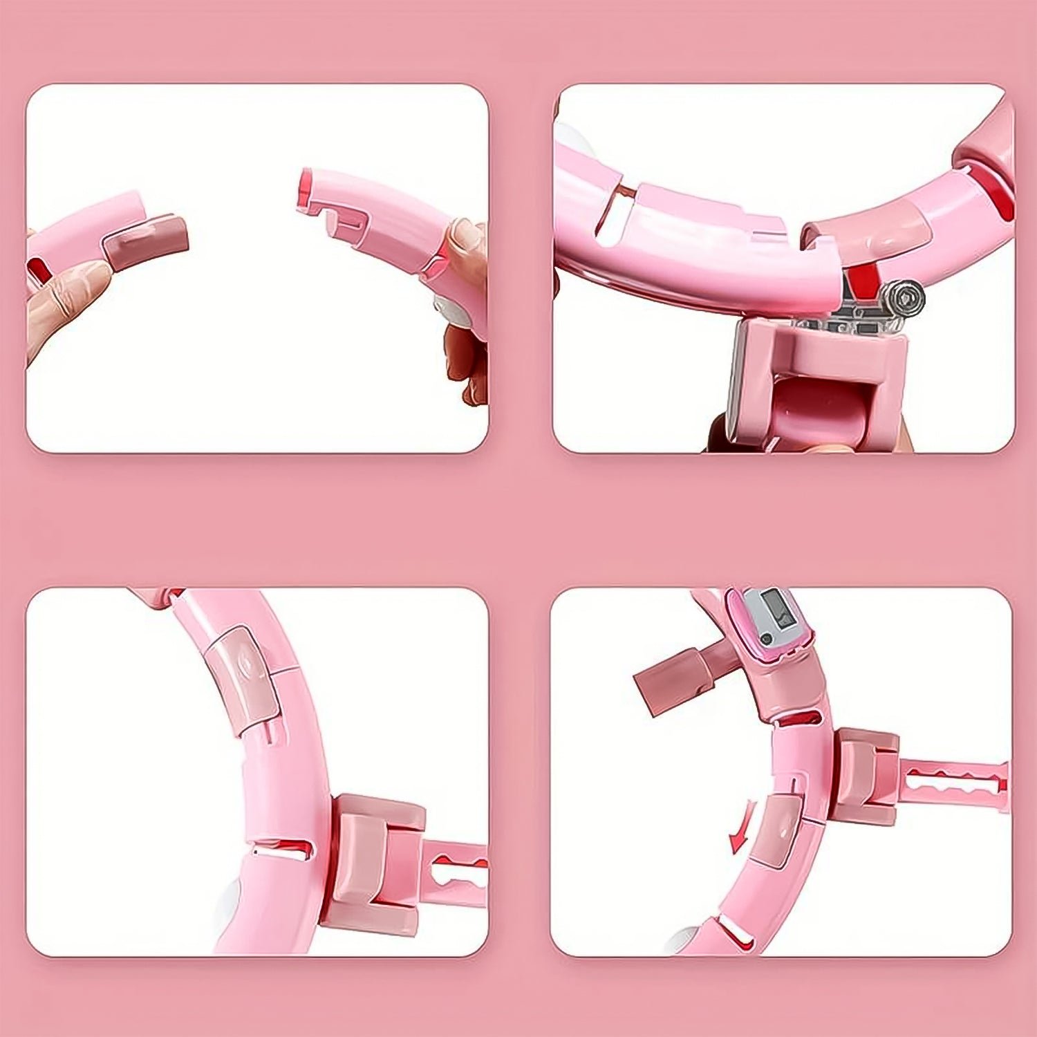 Fitness Hula Hoops with Spinning Ball and Intelligent Counter (1 Pc/ With Brown Box)