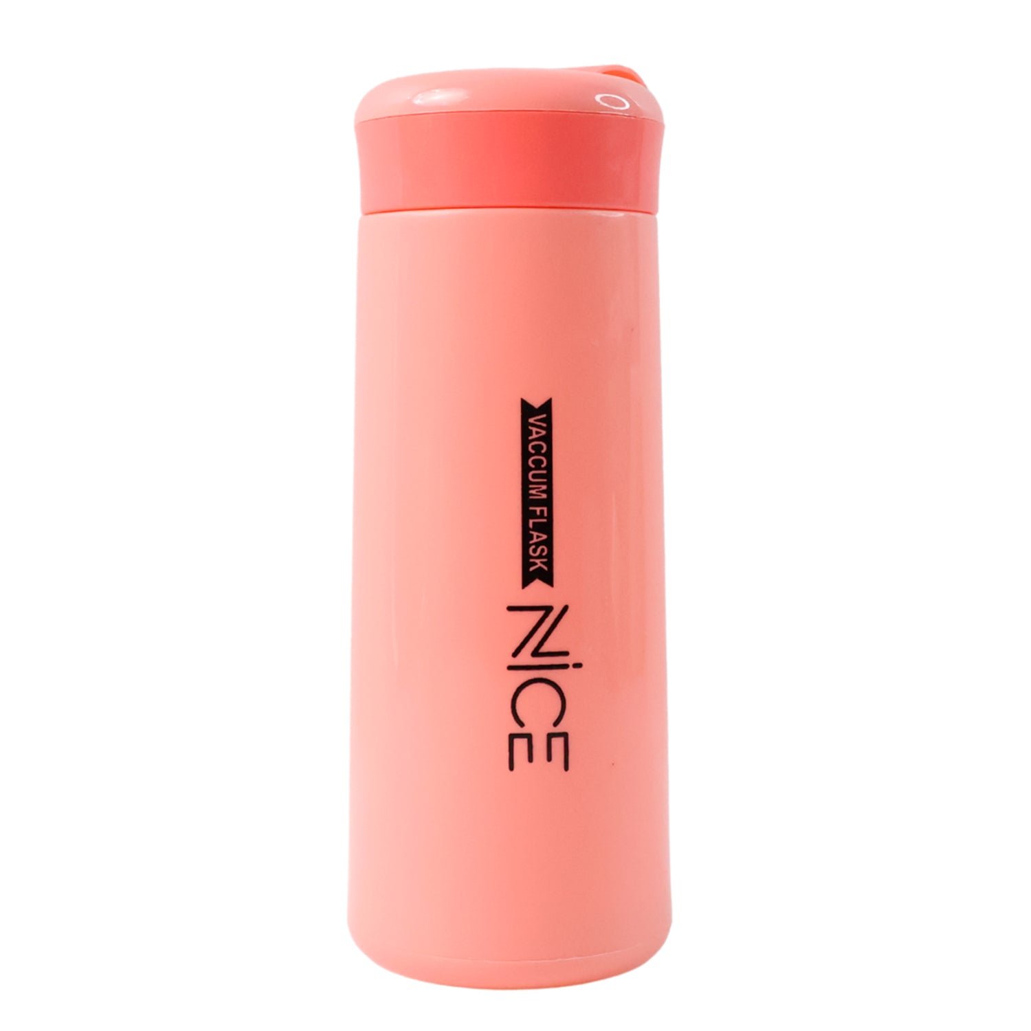 Plastic Vacuum Flask Bottle - (Pink Color / 1 Pc / 400ML)