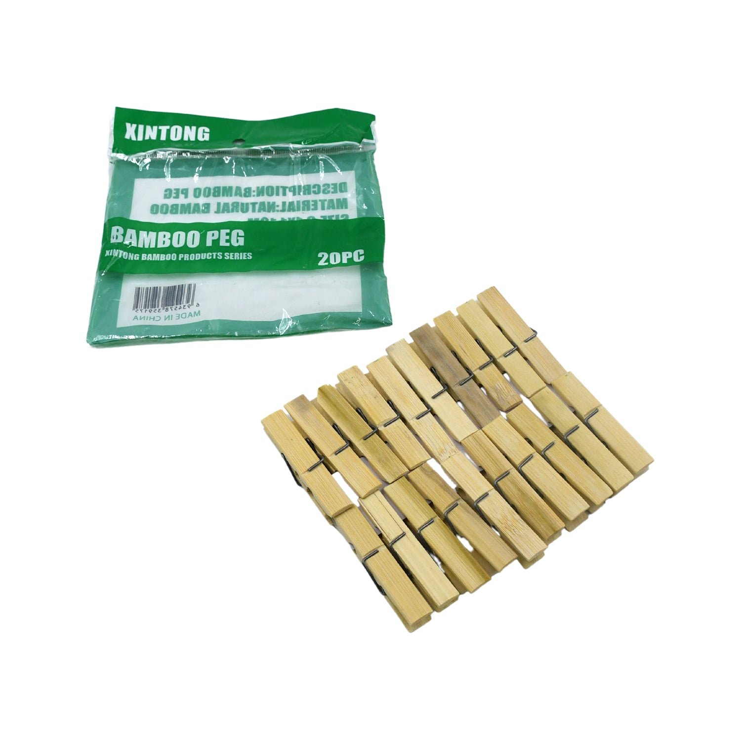 Wooden Heavy Clips – Clothespins, Craft Clips for Arts & Crafts (20 Pieces)