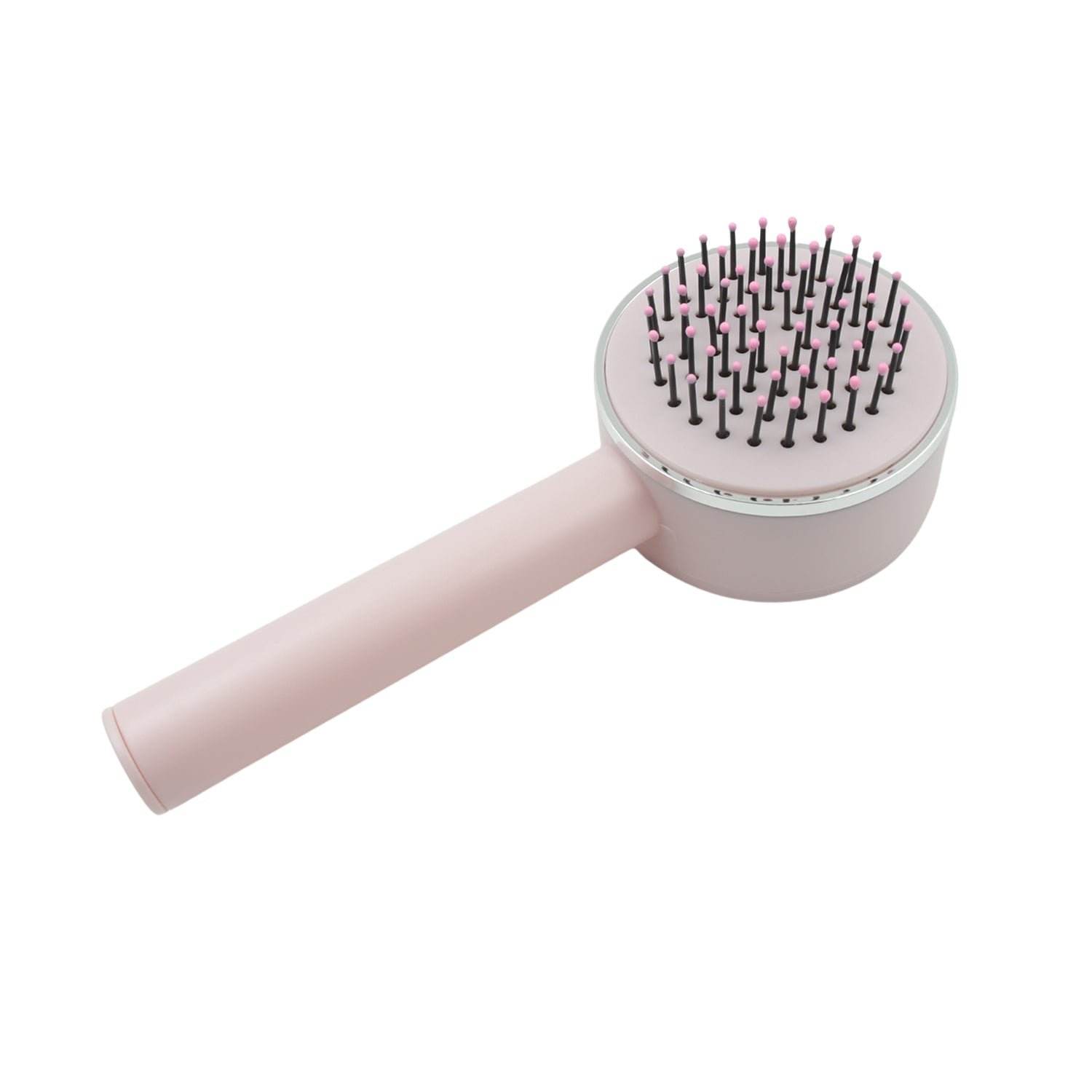 Air Cushion Massage Brush with Long Handle & Self-Cleaning Detangling Comb