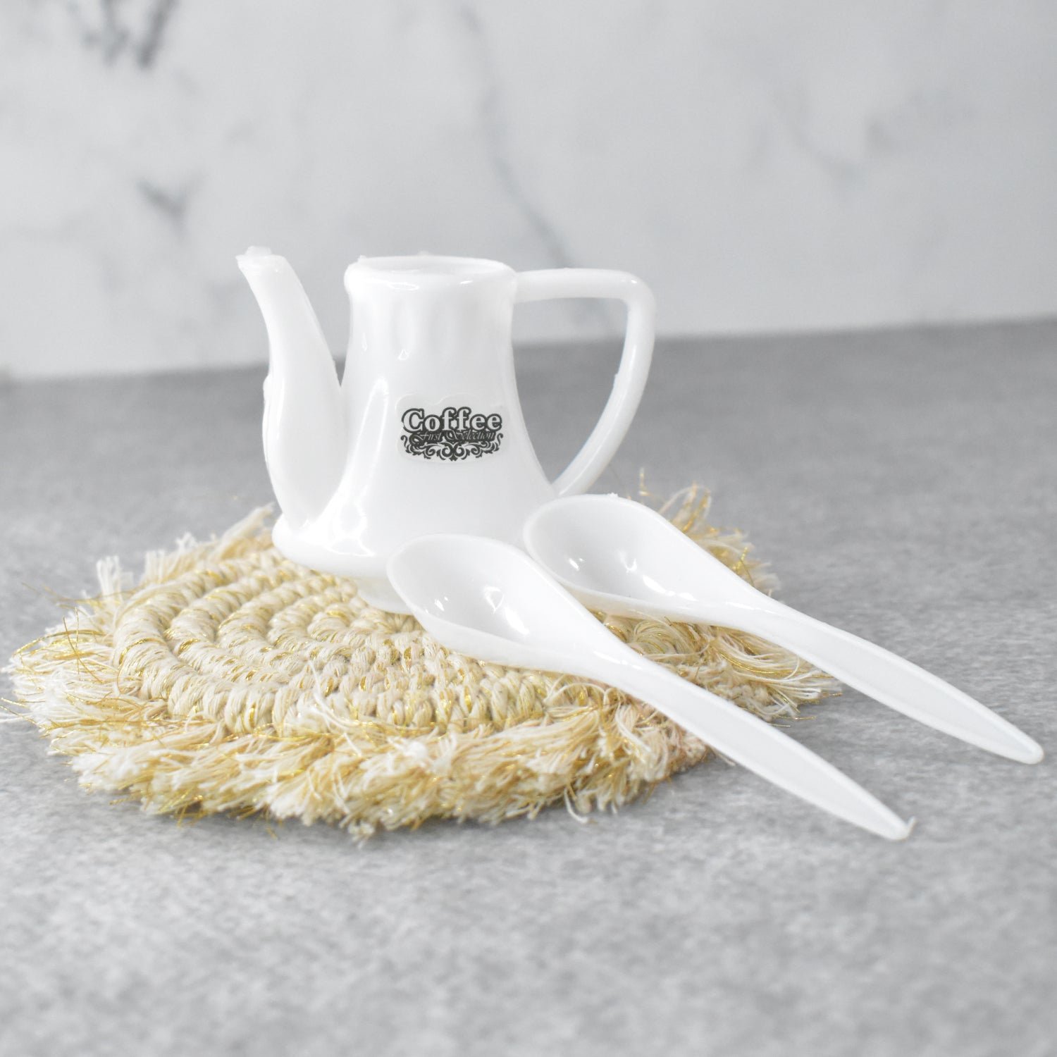 Tickles Tea toy Set | Coffee Kitchen Plastic Set (14 Pcs / Mix Size & Design)