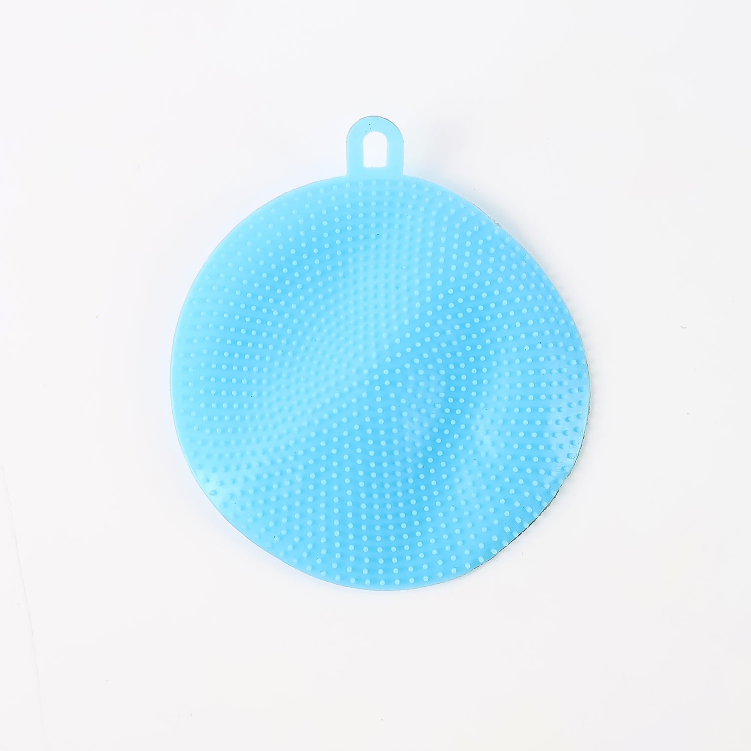 Sky Blue Silicone Dish Scrubber Sponge Mildew Free, Non Stick, Heat Resistant