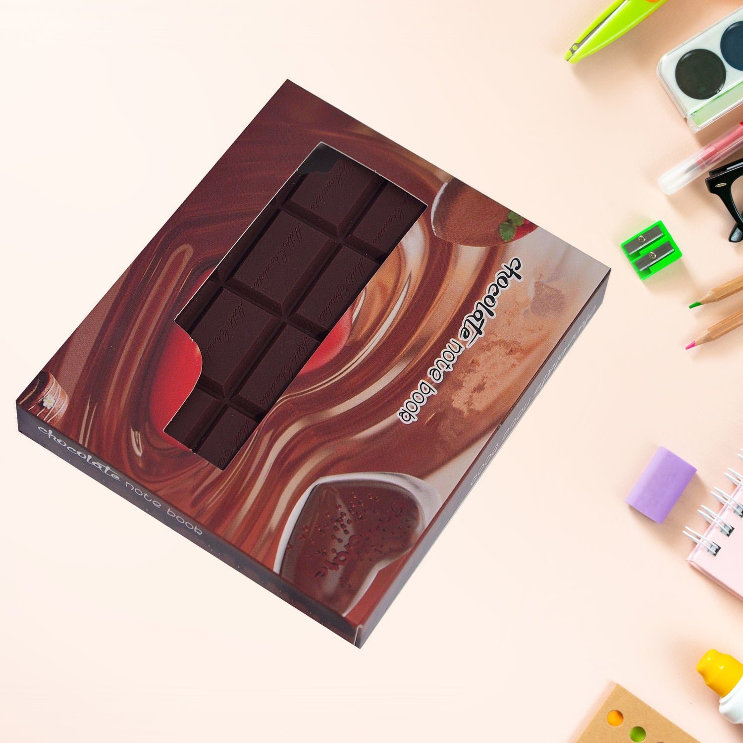 Small Chocolate Scented Bite-Shape Pocket Diary – Memo Notebook for Kids (80 Pages)