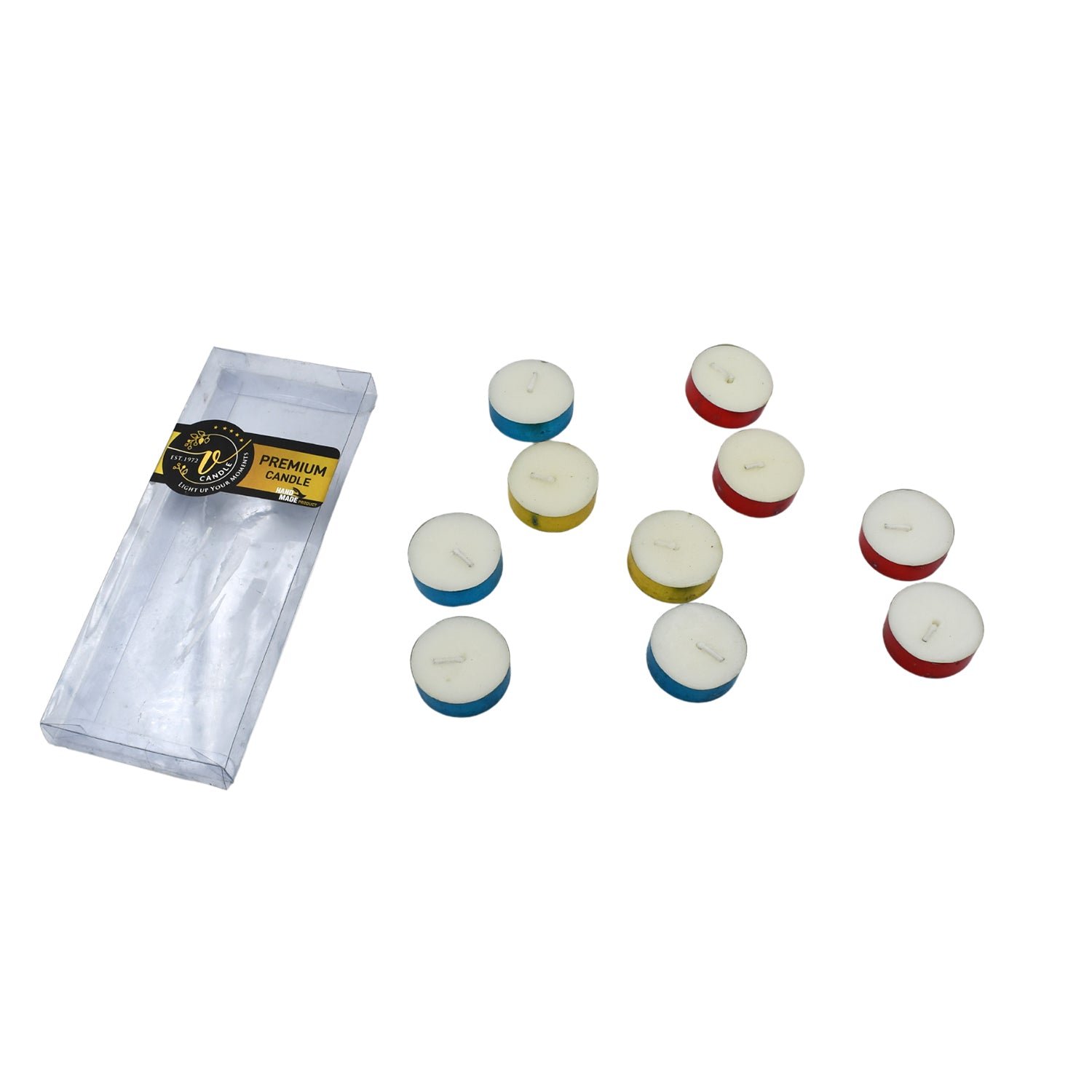 Decorative Color Candle Light for Gifts  Birthday Anniversary Diwali 10 Pc Set