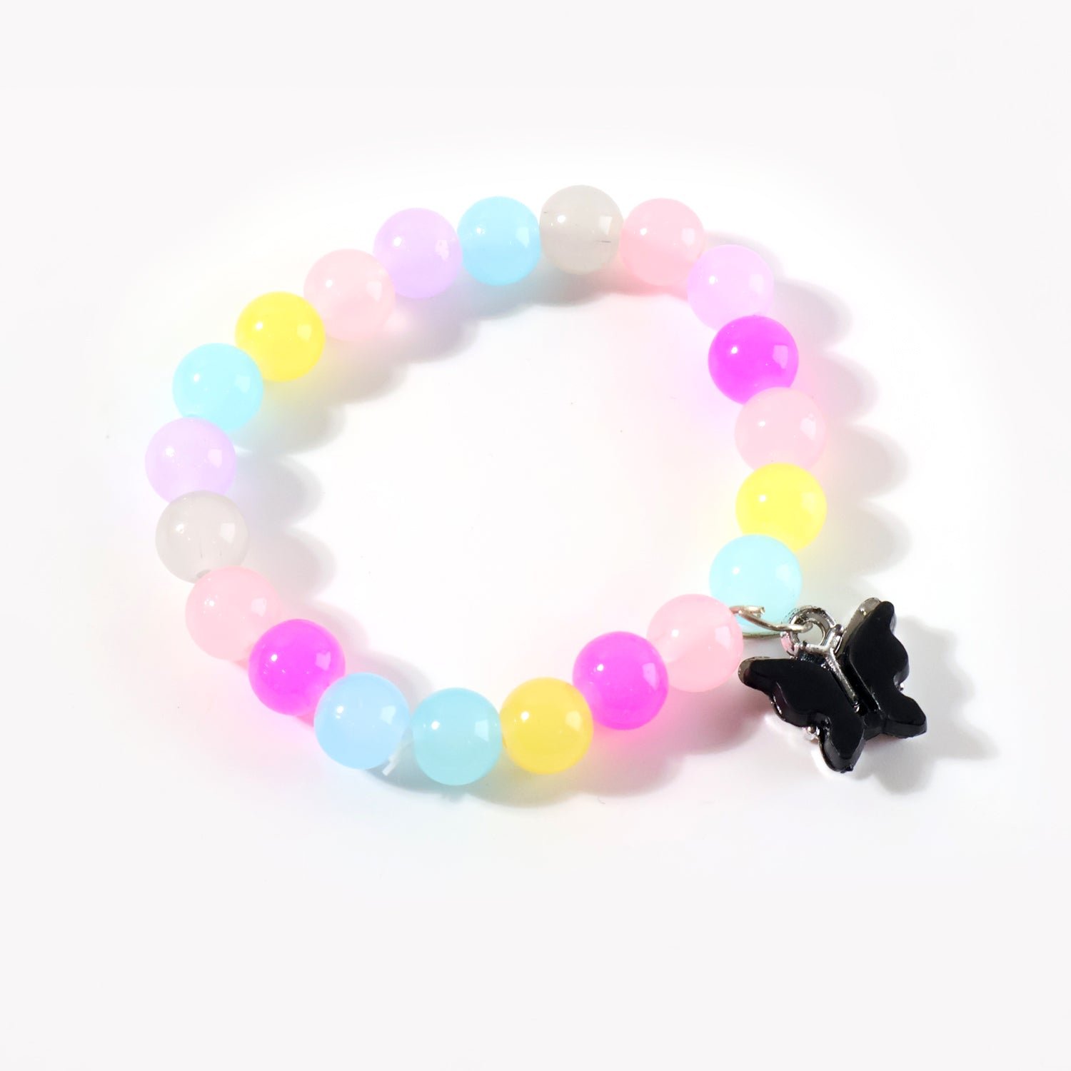 Premium Multicolor Pastel Bead Stretch Bracelet (1 Pc)