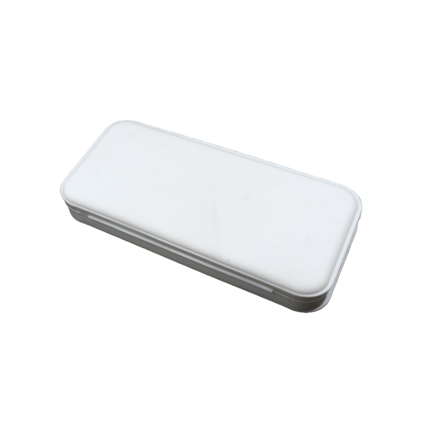 Multipurpose White Compass Pencil Box – 3-Compartment School Case, Ideal Gift for Kids