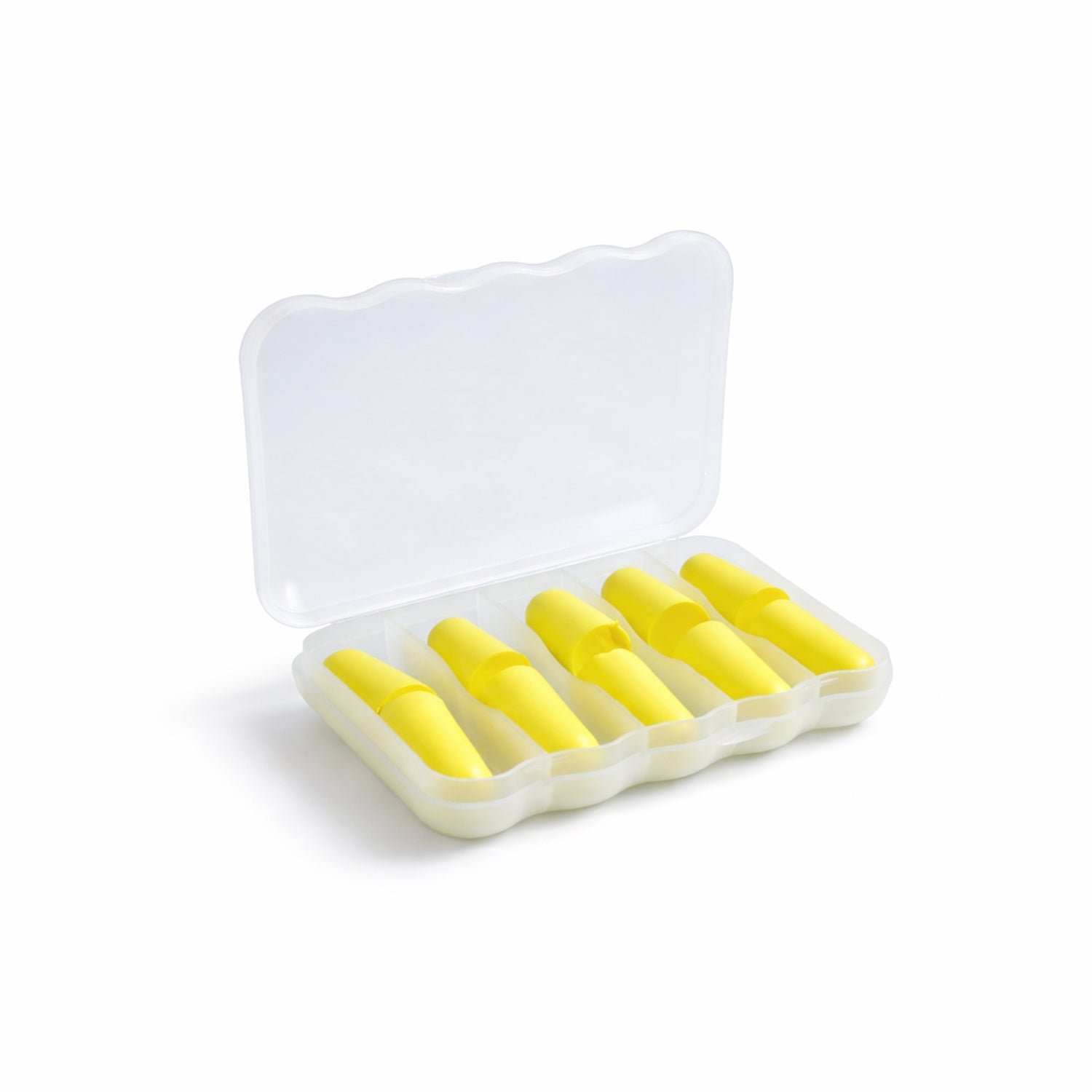 Soft Reusable Foam Ear Plugs with Storage Case (5 Pair)